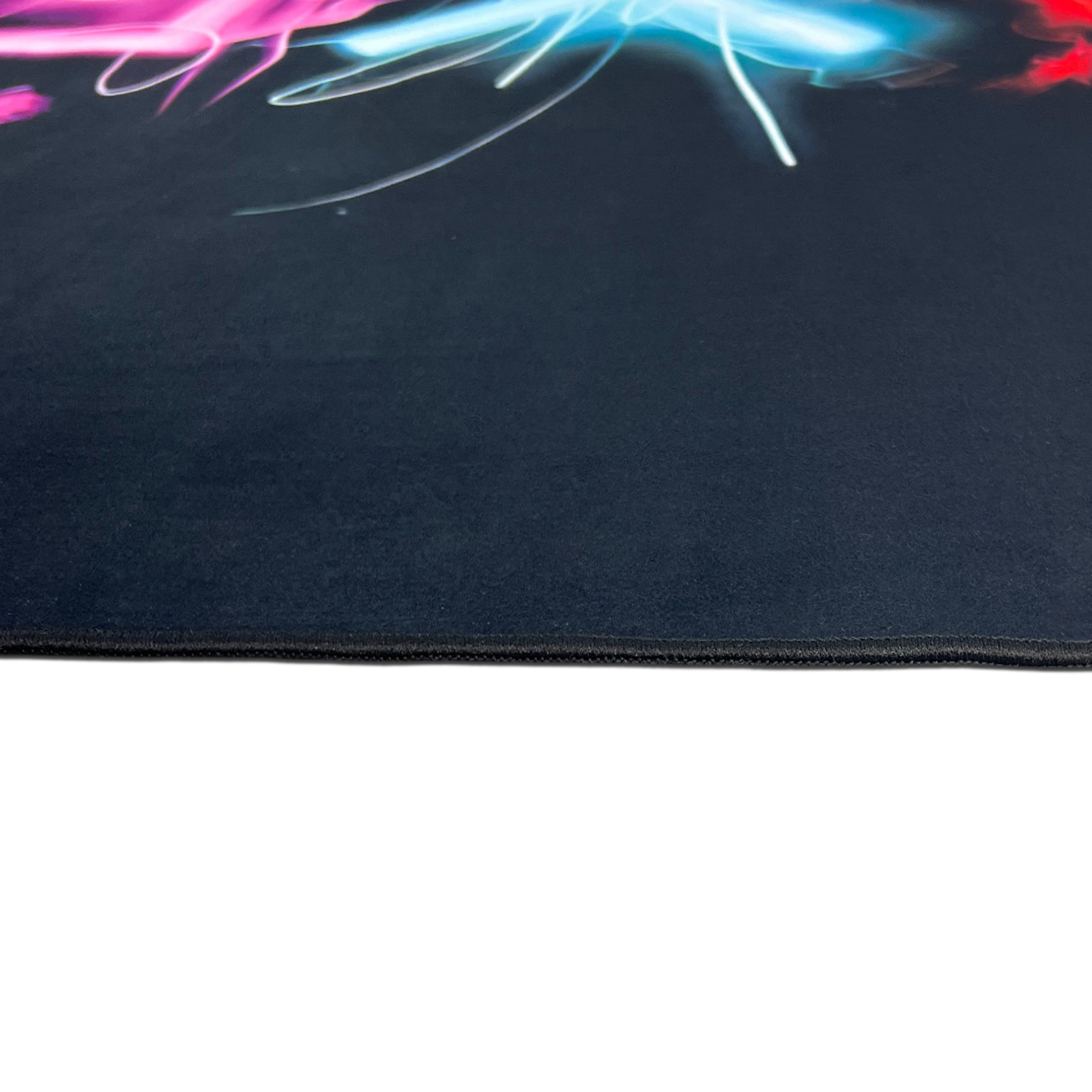 CARPETIA Gamingteppich Rund Neon-Symbole Schwarz Mehrfarbig Ø 160 cm | Samtig weich, rutschfest, bei 30 °C waschbar, pflegeleicht und schmutzabweisend, Neon-Symbole für Gaming- & Jugendzimmer