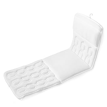 Bath Pillow - Exclusive Design Extra Seat Cushioning For Ultimate Plush Comfort & Relaxation | Spa Bathtub Full Body Mat Pillow