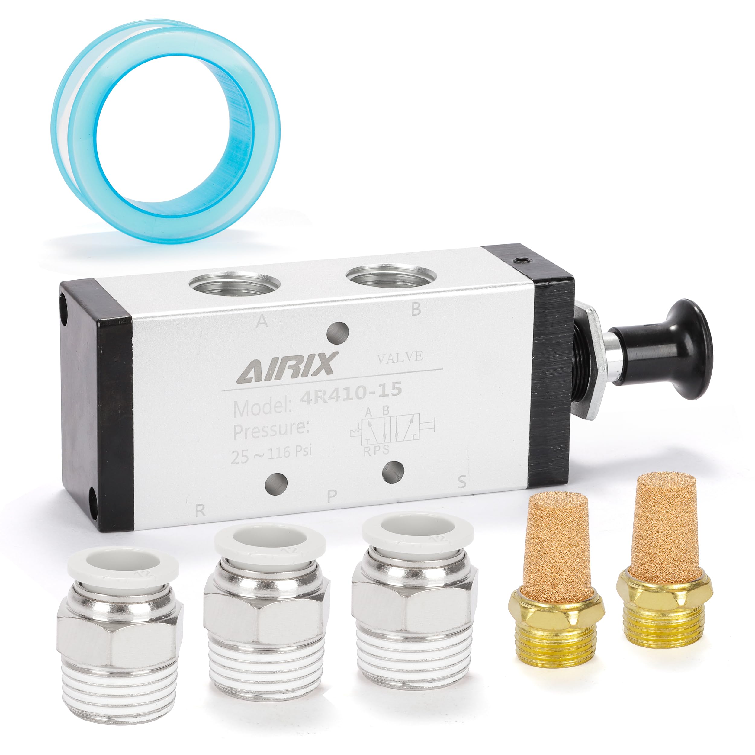 1/4" NPT Manual Control Valve 3R210-08, 3-Port 2-Position Hand Valve — Amazon image 12