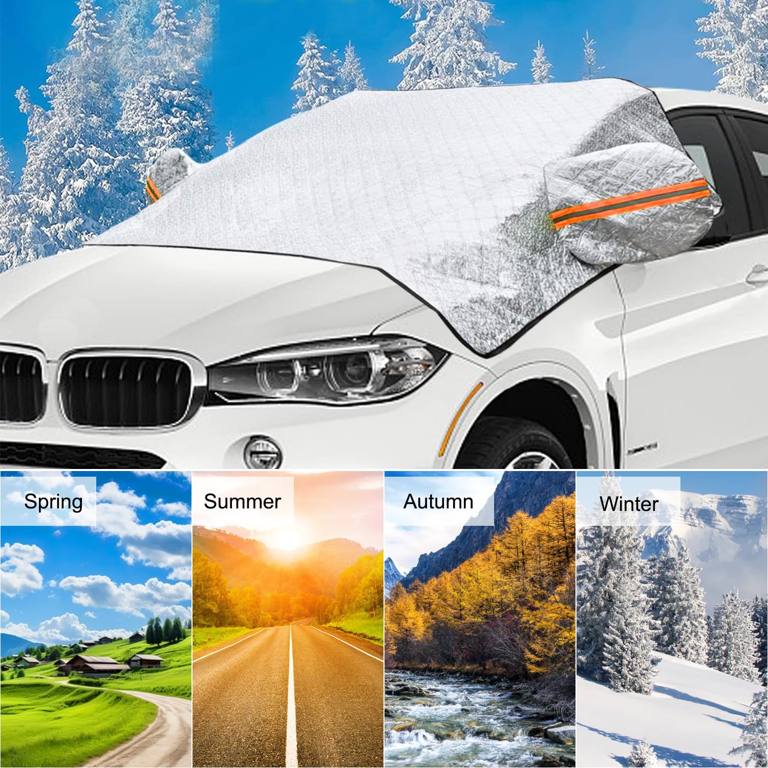 Magnetische Auto Scheibenabdeckung Für Den Winter  Produktbild-Vorschau 9