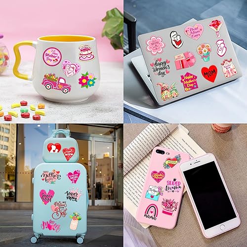 Miniatura 4 de 102 tatuajes temporales para el Día de la Madre Feliz Día de la Madre, decoraciones de fiesta temática de cumpleaños, suministros de decoración de