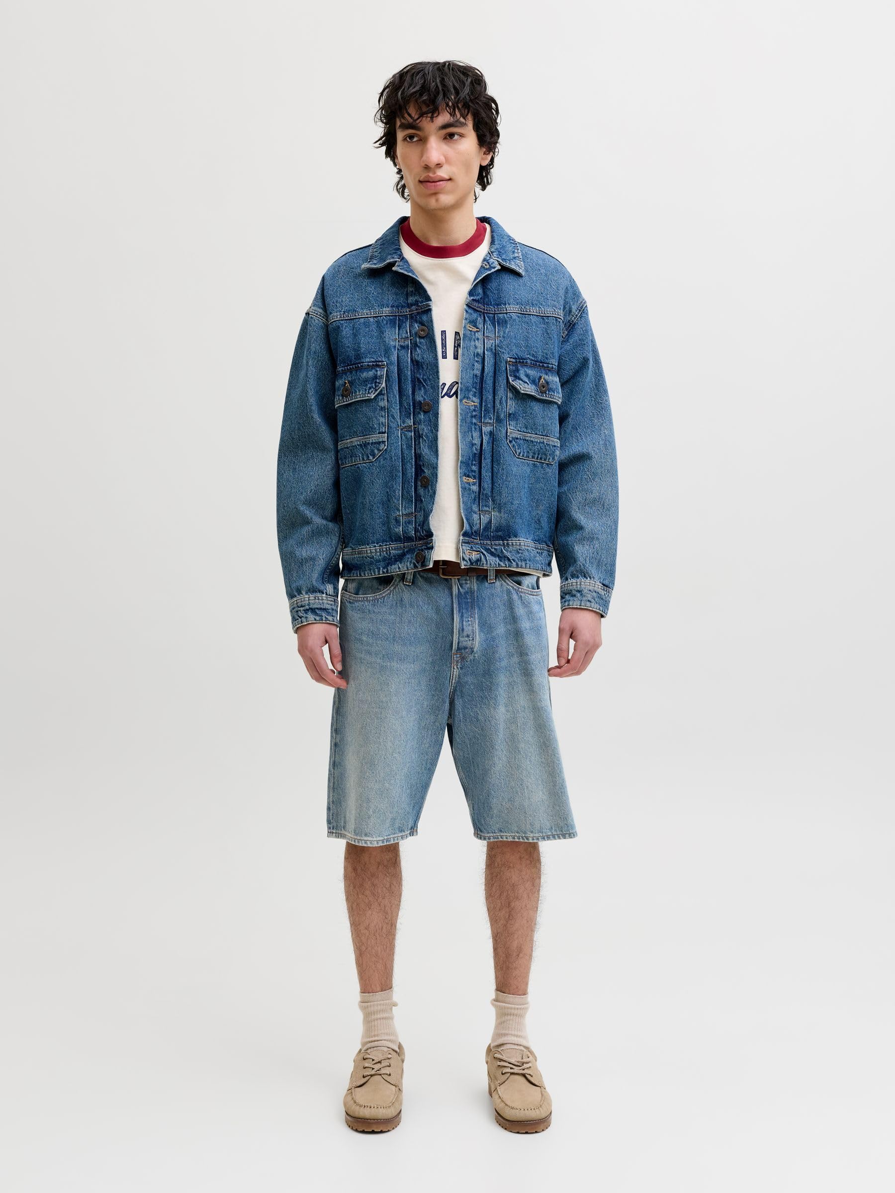 JACK & JONES Male Jeans-Shorts Baggy fit Jeans-Shorts – Ansicht 5