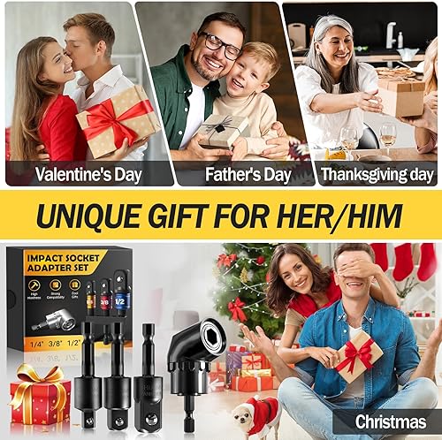 Miniatura 2 de Juego de adaptadores de enchufe de impacto, herramientas para rellenar calcetines, regalos para hombres, mujeres, adultos, esposo, papá, padre,