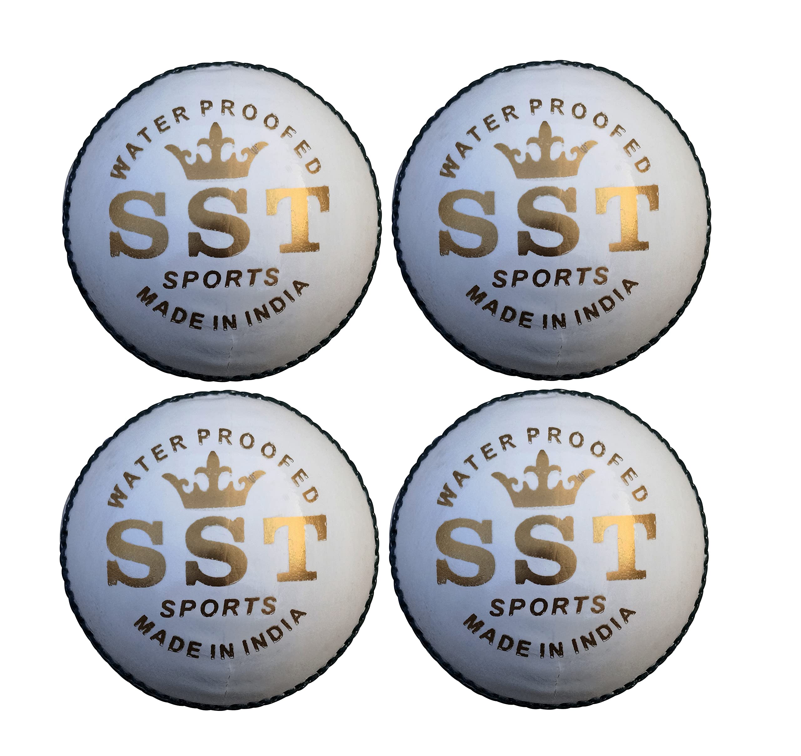 SST Leather Cricket Ball, White, Pack of 4, 4 Pieces of Leather, 50 Overs Durability and Water Resistance (B0B5RXJ8R4) Amazon Price History, Amazon Price Tracker