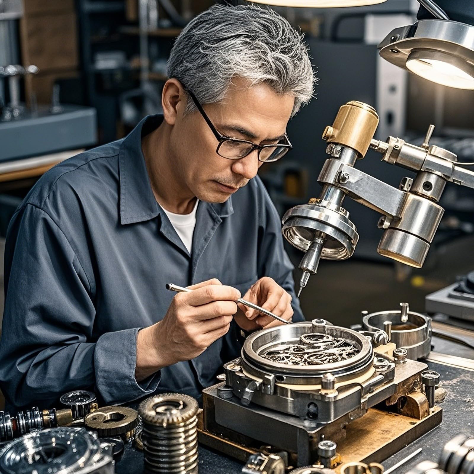 Outil d'horloger en alliage d'aluminium à 4 broches pour un positionnement précis et des opérations stables, ajustements fiables, outil d'installation professionnel des aiguilles de montre