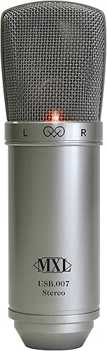 MXL USB 007A USB Stereo MikrofonA a A Silber : Mikrofone