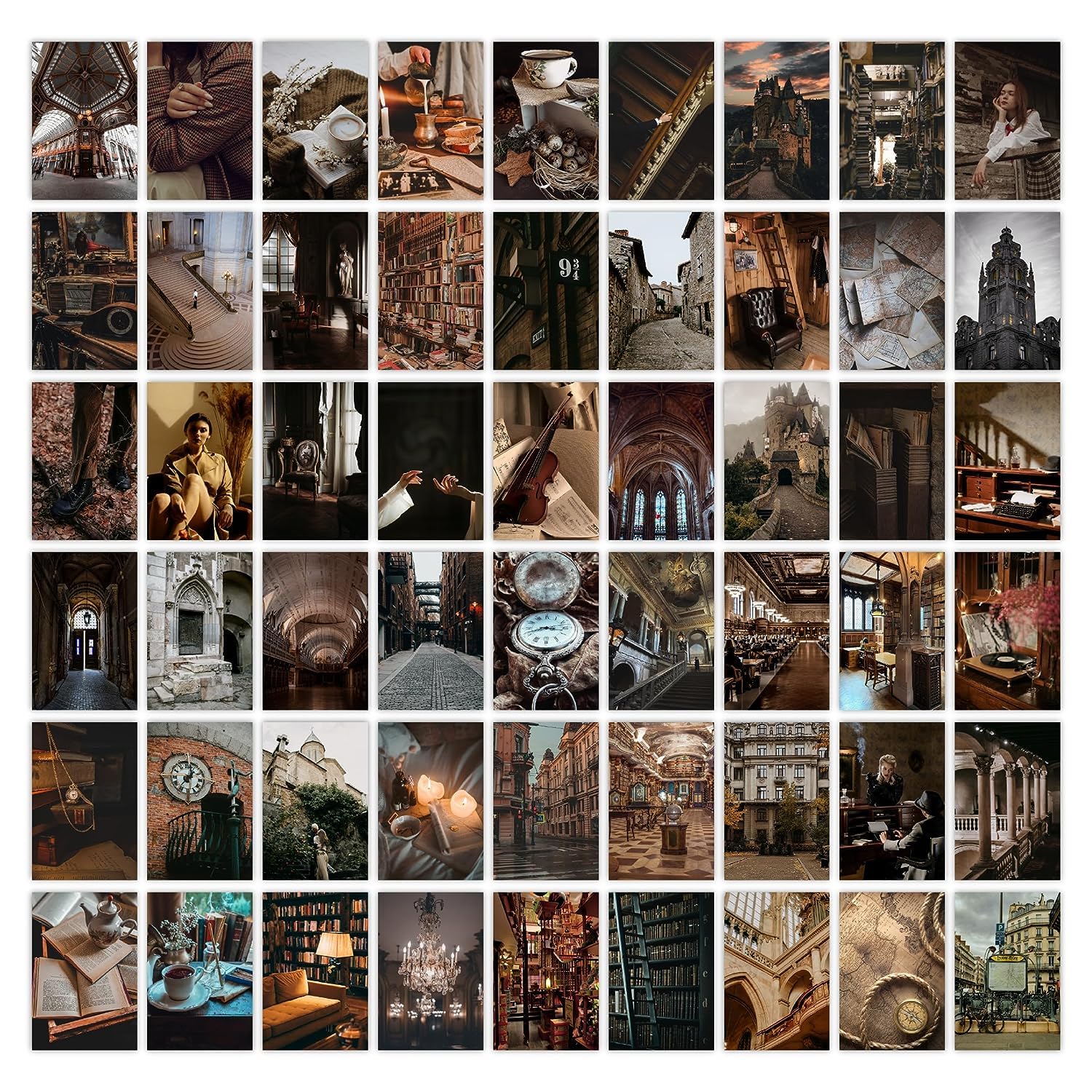 Vintage Countries Poster Collage Kit - Travel Decor -20
