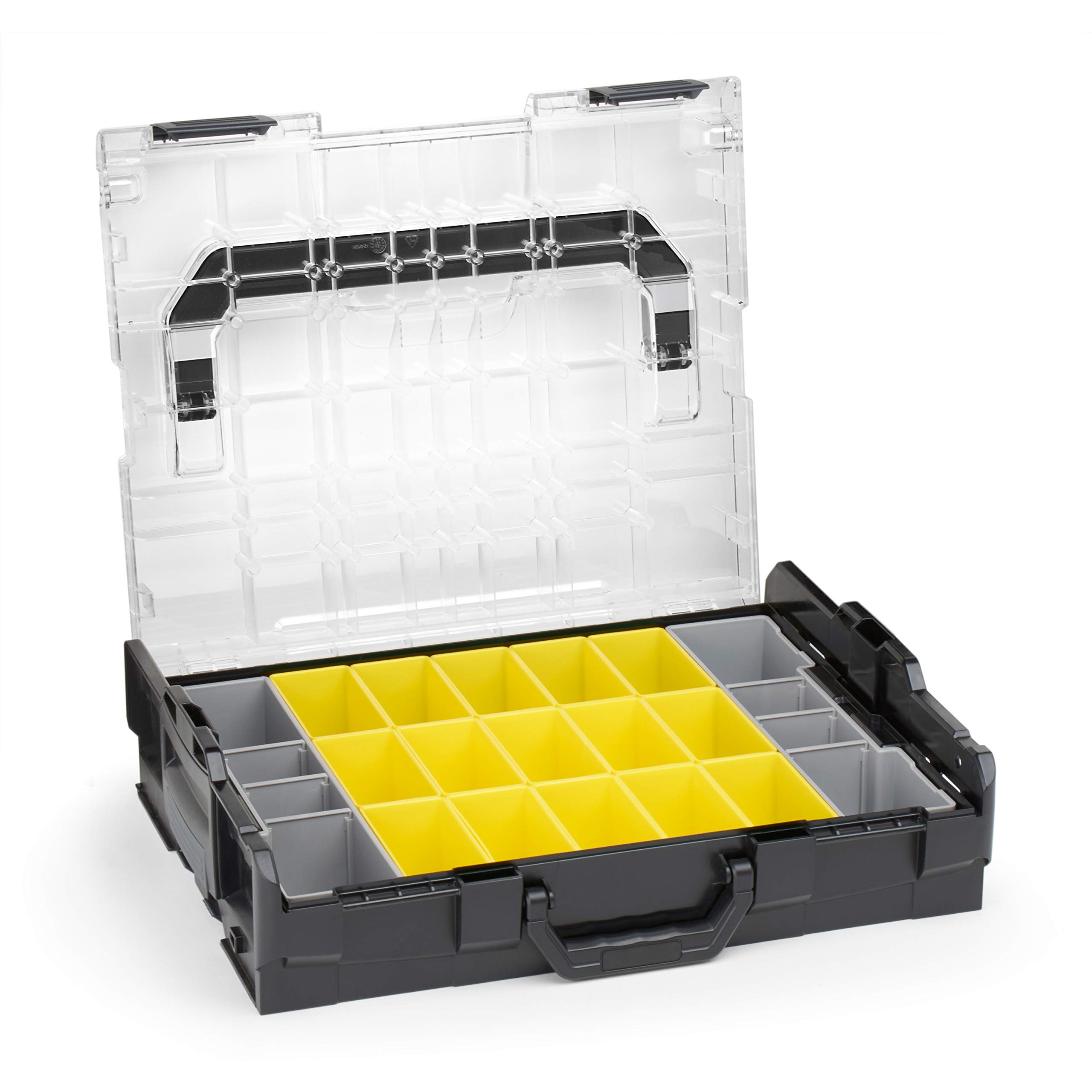 L-BOXX 102 G4 Inzetstukken voor kleine onderdelen, G3-inzetstukken met bekleding, voor de L-Boxx 102 G4, eersteklas sorteerdozen voor kleine onderdelen, ideale assortimentsdoos met inzetstukken