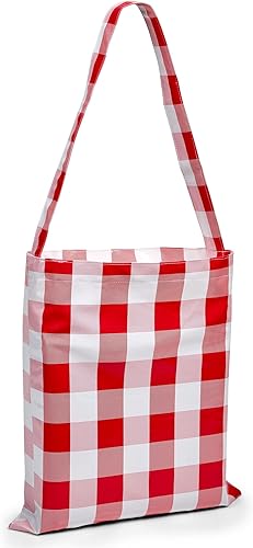 Miniatura 7 de Hudson Comfort Funda de mesa de picnic con fundas de banco, 500 GSM, reutilizable, de vinilo resistente, para exteriores, mantel de picnic