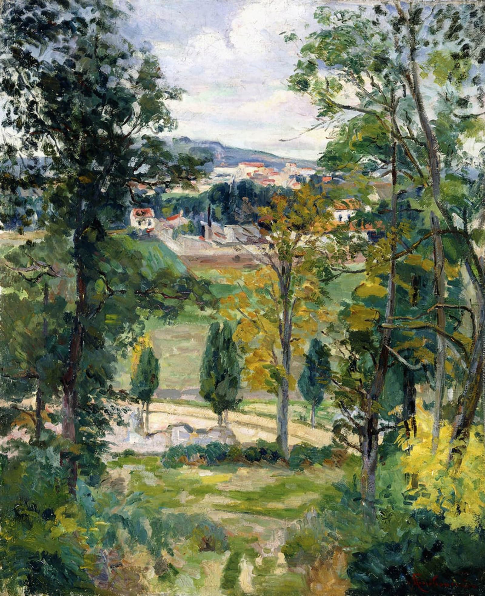 POSTERIIk Vintage Art Print Images Pictures Print Landscape of the Ile De France by Jean Baptiste Armand Guillaumin Modern Colour Posters for Office Home Decor 60x90cm
