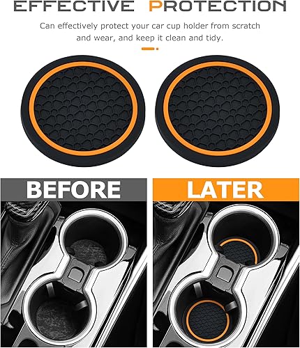 Miniatura 4 de 4 posavasos para automóvil, posavasos para automóvil, portavasos de automóvil para portavasos de automóvil, accesorios de automóvil, portavasos de