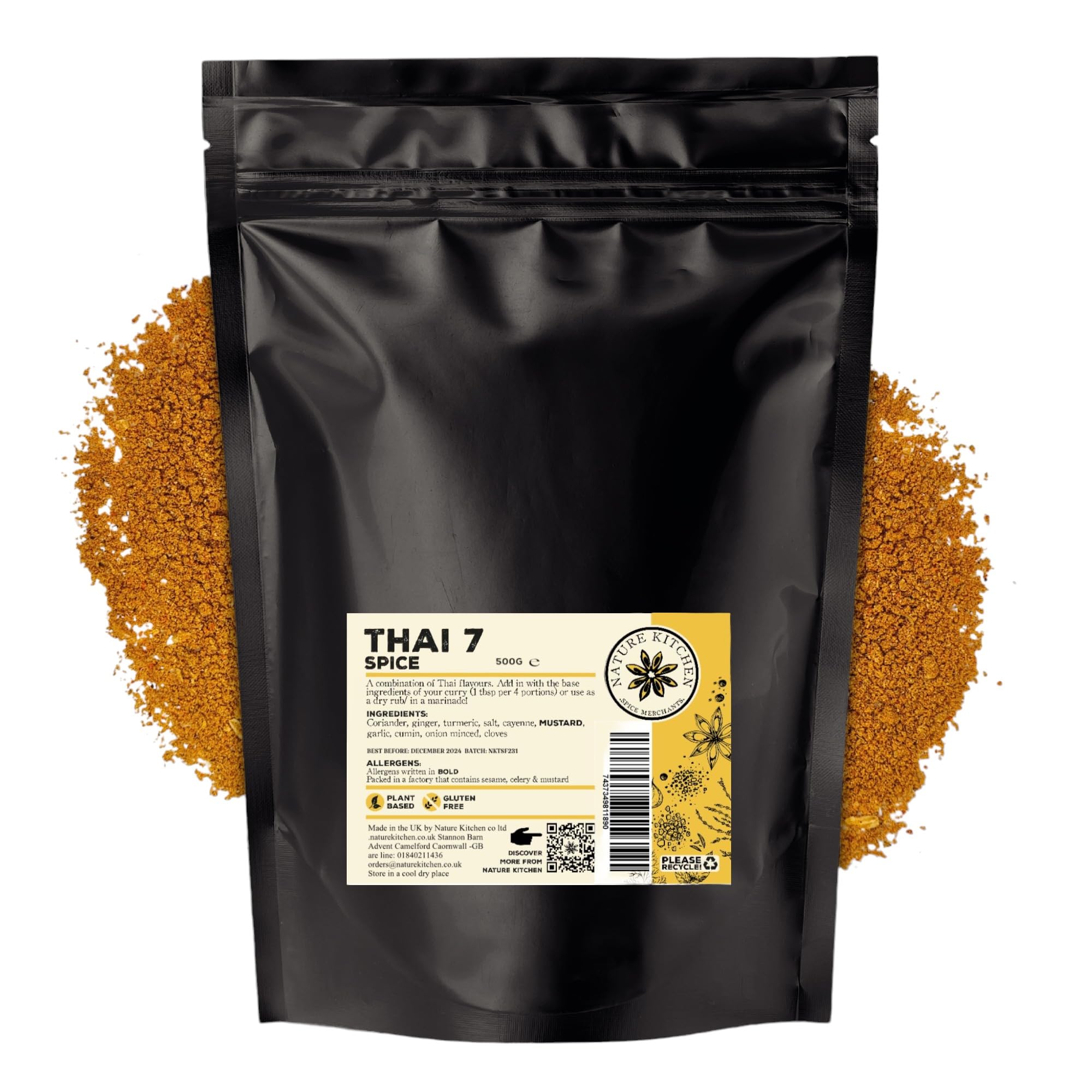 Nature Kitchen Shawarma Seasoning 500g Mild, Premium Middle Eastern Spice Blend, Gluten Free, Vegan Seasoning for Kebabs, Chicken, Wraps, Marinades and Everyday Cooking — view 10