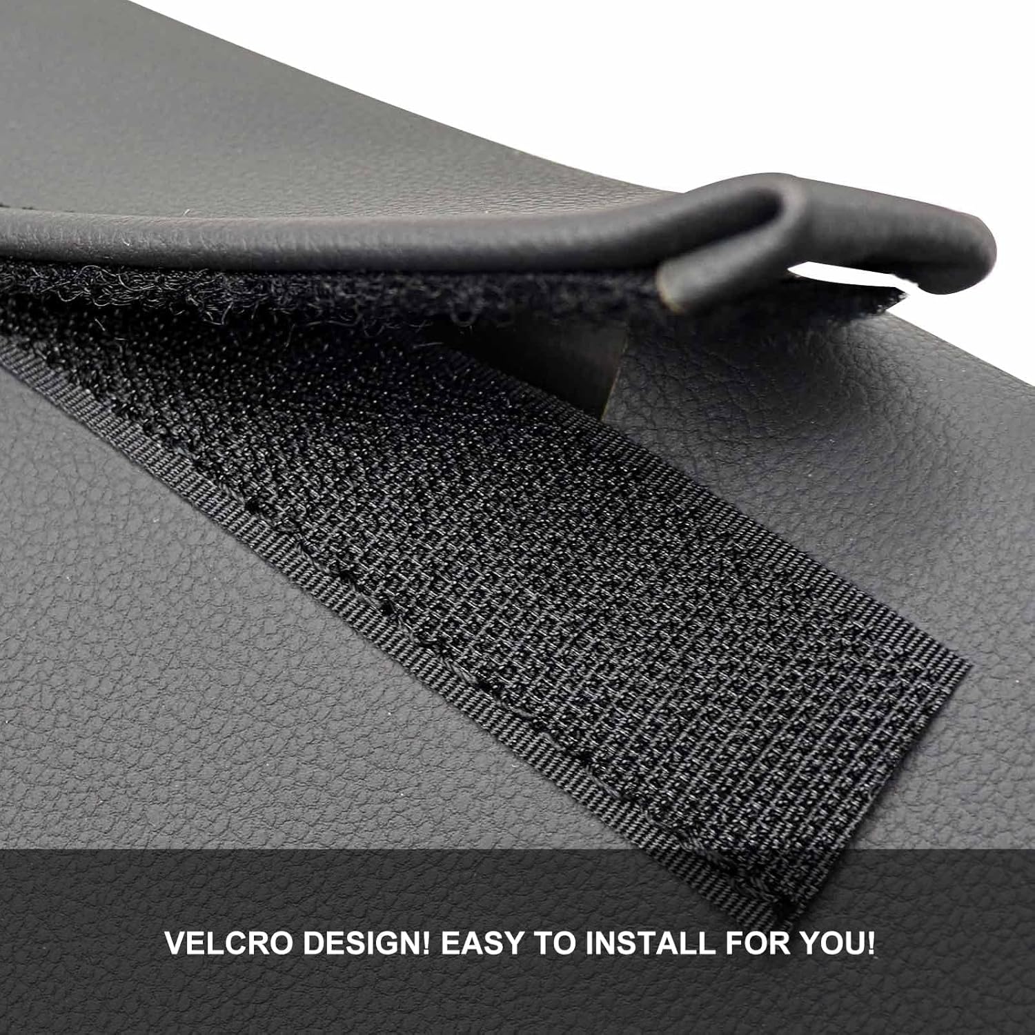 GXARTS Jump Seat Armrest Cover Black Compatible with Chevy Silverado Tahoe Avalanche Suburban GMC Sierra Yukon Yukon XL 2007 2008 2009 2010 2011 2012 2013 2014 Center Console Cover with Zipper Design