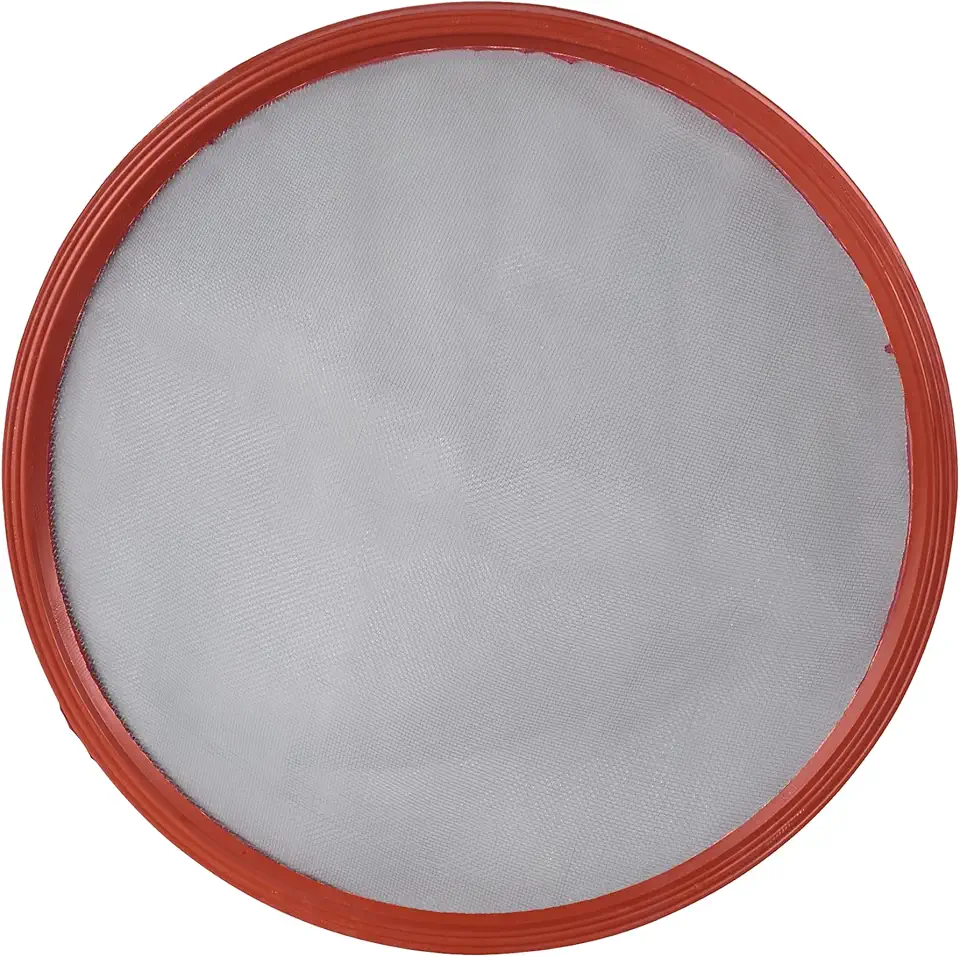 Peneira Cal 50 Aro Plástico Vermelho Arame Galvanizado