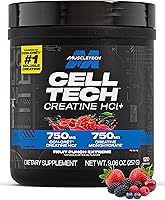 Vista 9 de MuscleTech Cell-Tech Creactor Creatina HCl en polvo, constructor muscular después del entrenamiento para hombres y mujeres, clorhidrato de creatina