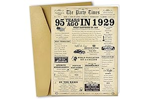 Nostalgic 95th Birthday Celebration Card