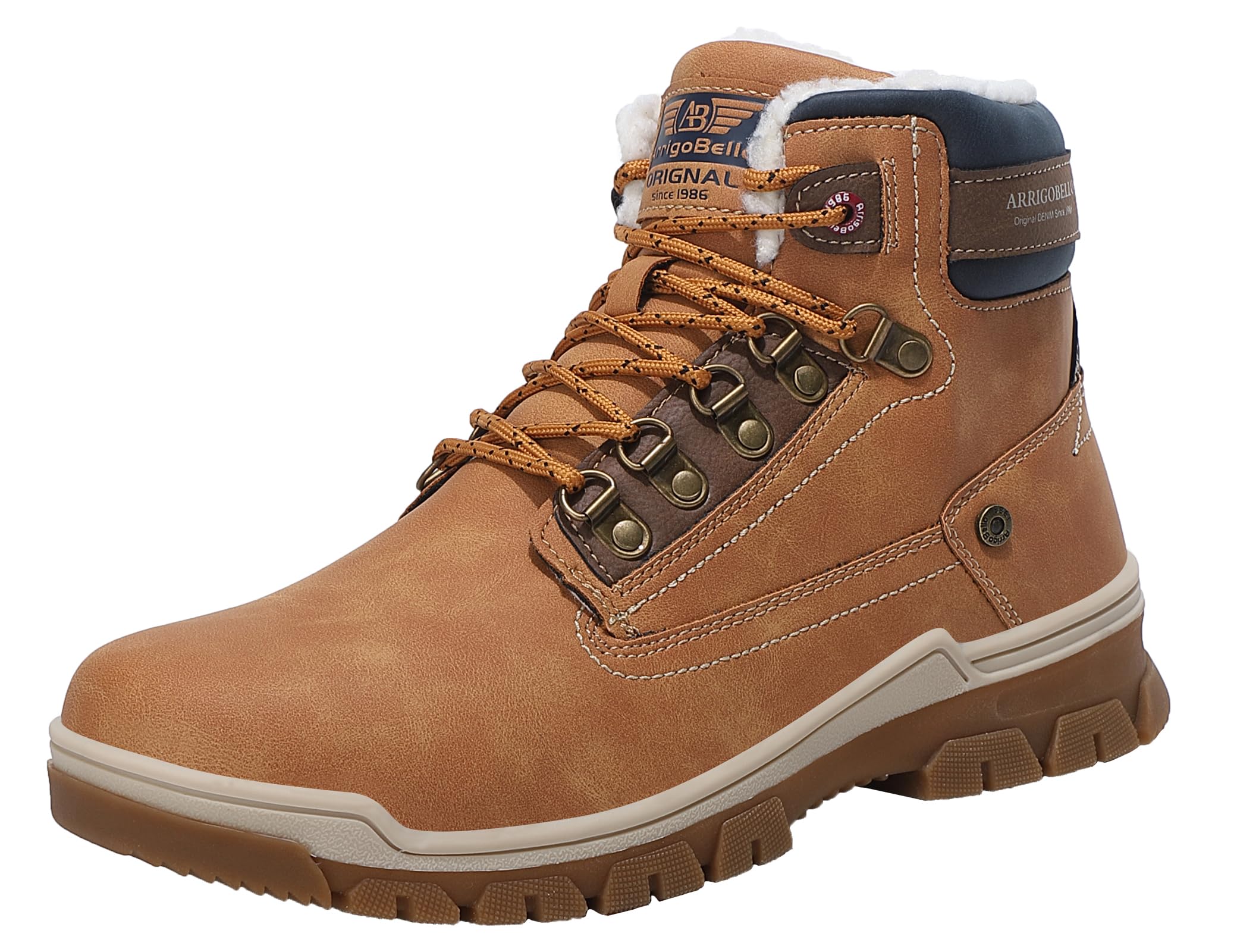 ARRIGO BELLO Stivali Uomo Invernali Scarpe Inverno Calda Foderato Montagna Antiscivolo Trekking Boots Scarponcini Neve Taglia 41-46EU