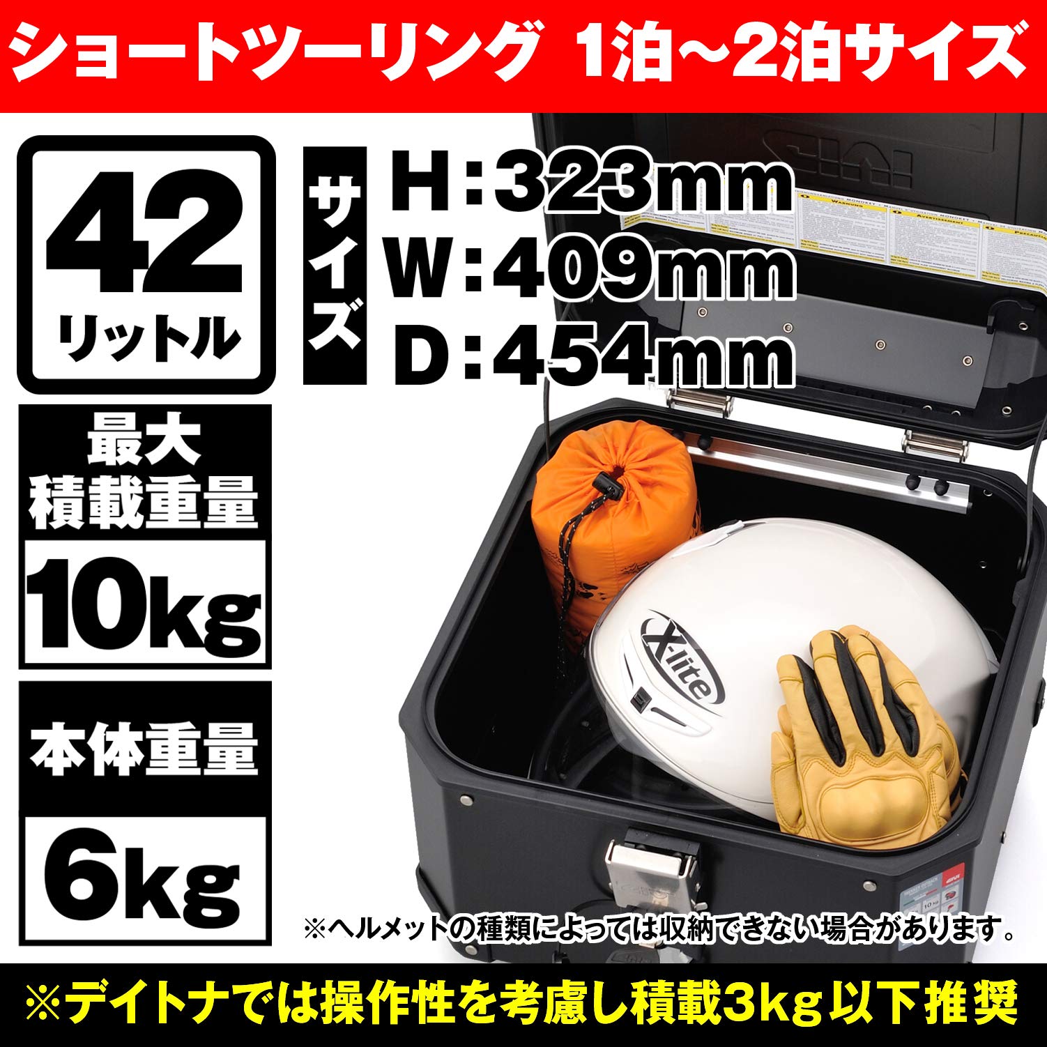 Amazon | GIVI(ジビ) バイク用 リアボックス モノキー 42L アルミ製 