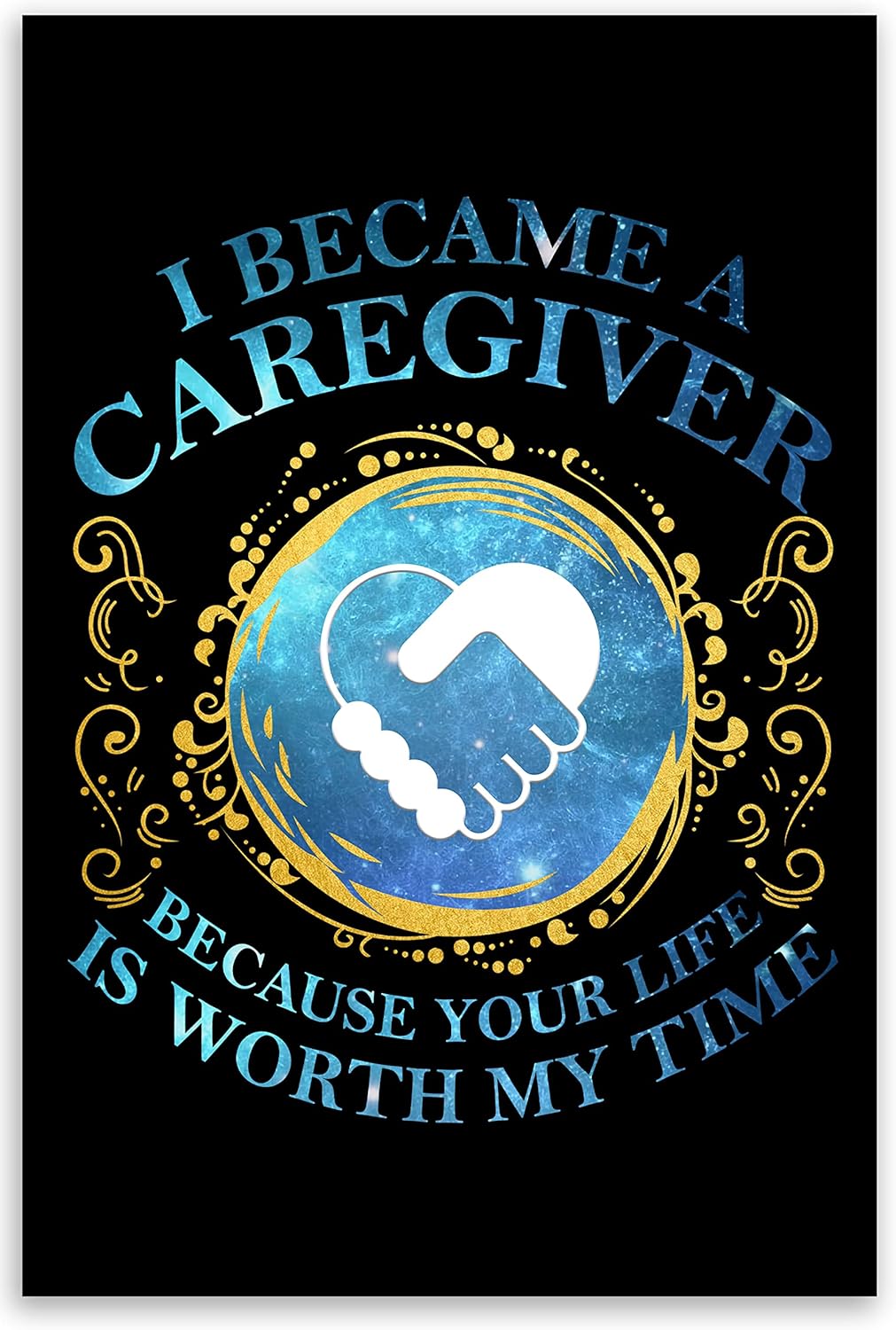 Amazon.com: Caregiving Wall Poster I Became a Caregiver Nurse Aide Appreciation Gift Wall Art