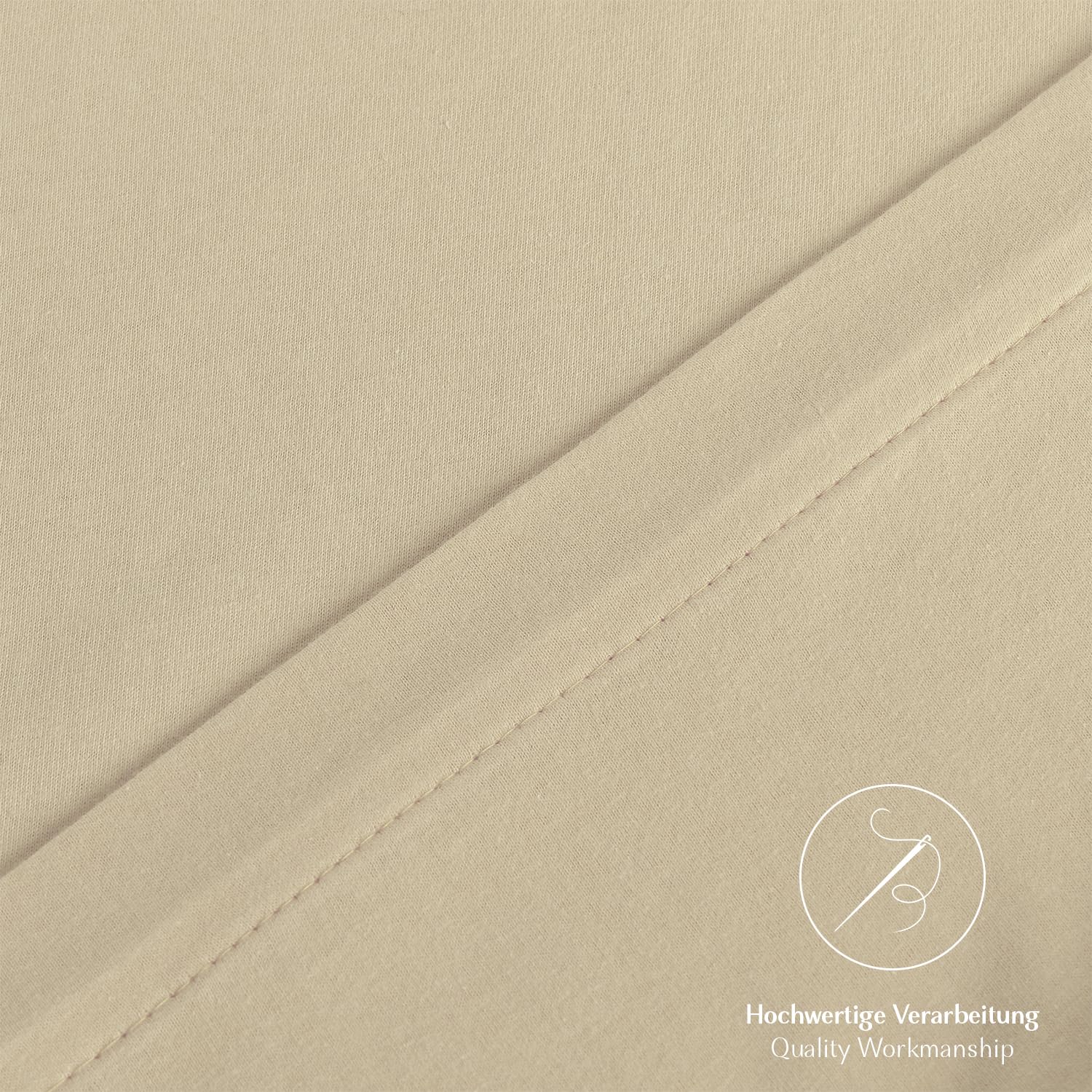 Alreya Set di 2 Federe in 100% jersey di cotone con chiusura lampo - 65 x 65 cm - Azzurro - Federa Cuscino, Copricuscino Divano, Federa super morbida 65x65