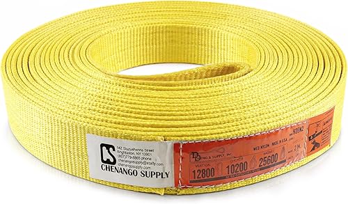 Miniatura 17 de DD Sling (fabricado en Estados Unidos) de 1 pulgada y 2 pulgadas de ancho por 4 pies a 12 pies de longitud en el listado, 2 capas, eslingas de