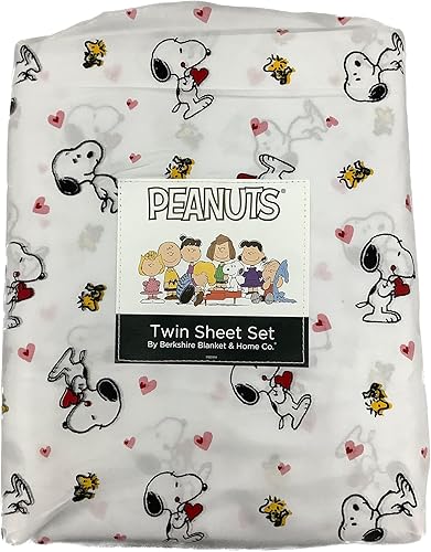 Miniatura 7 de Berkshire Blanket Peanuts - Juego de sábanas para el día de San Valentín (gris - siesta con corazones, matrimonial) Gris - Siesta Con