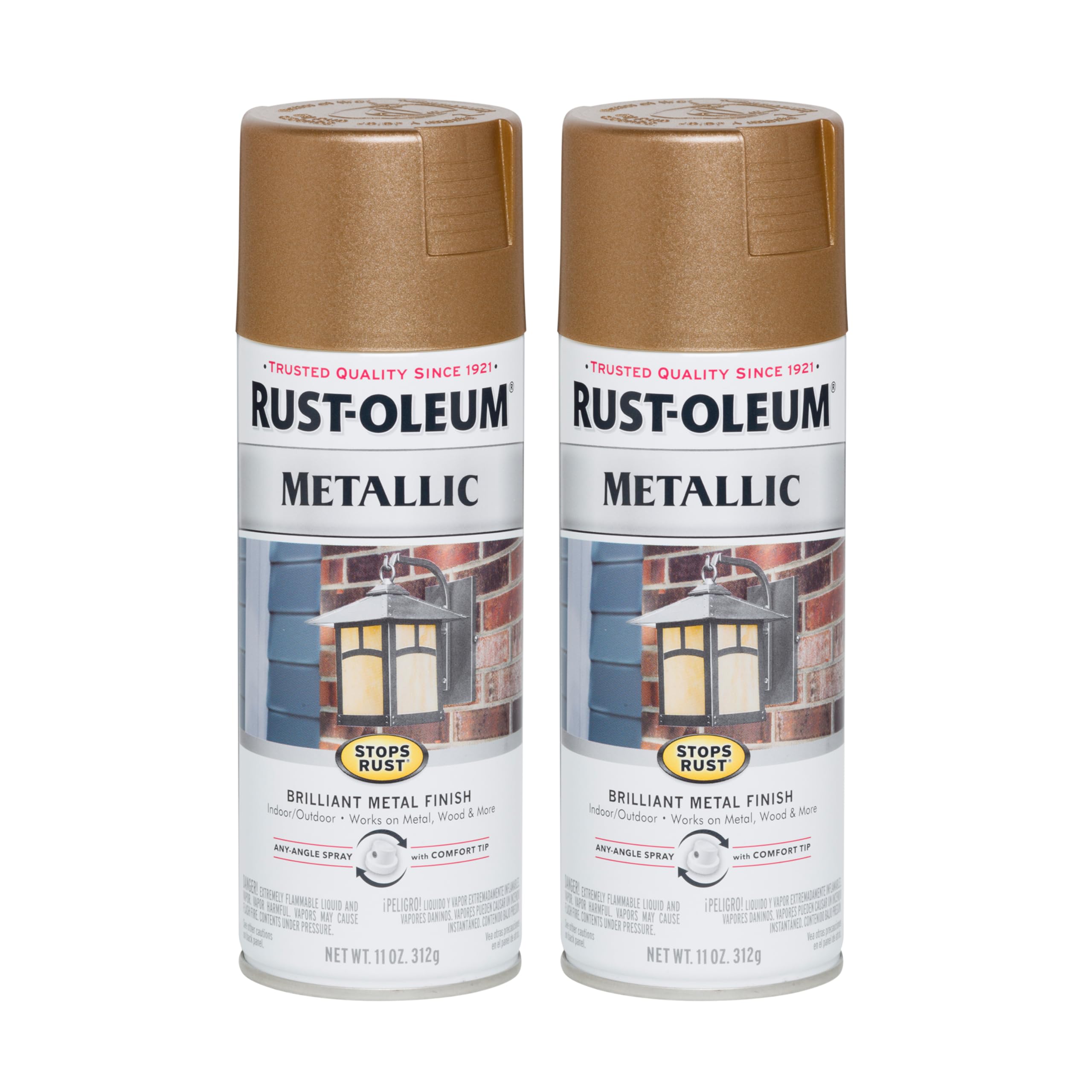 Rust-Oleum Stops Rust Antique Brass 2 Pack