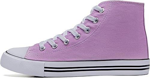 Miniatura 5 de Women's High top Sneakers Classic High Tops Canvas Shoes for Women Lace up Tennis Shoes Fashion Canvas Sneakers Casual Shoes for Walking