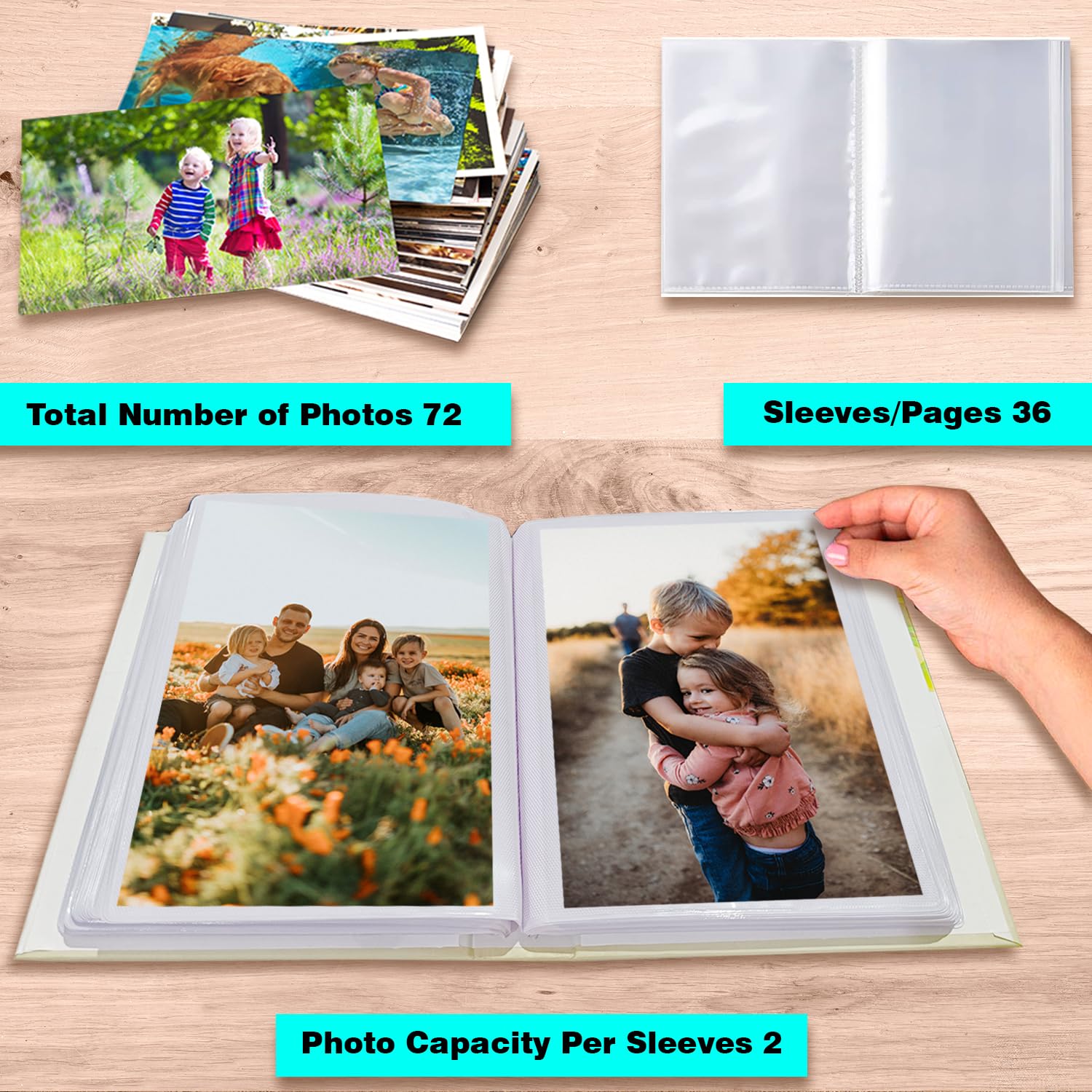 Sehaz Artworks Album For Photos Collection | Photo Album Book | Photo Album 5x7 (Holds 72 Photos) 2