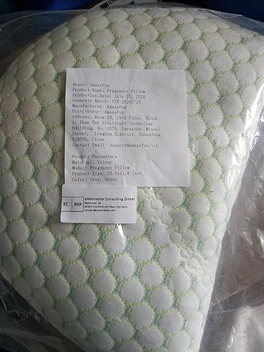 Miniatura 10 de Almohada de embarazo  Almohada de maternidad con funda de enfriamiento ajustable y extraíble, almohadas de embarazo para dormir  Soporte para
