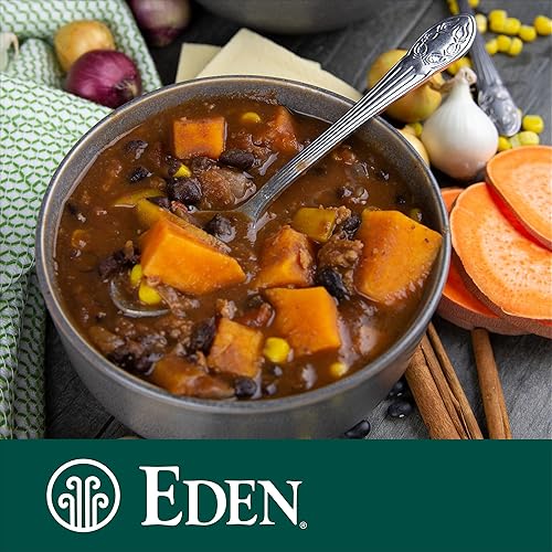 Miniatura 4 de Frijoles orgánicos negros Eden, sin sal añadida, latas de 15 onzas (paquete de 12)