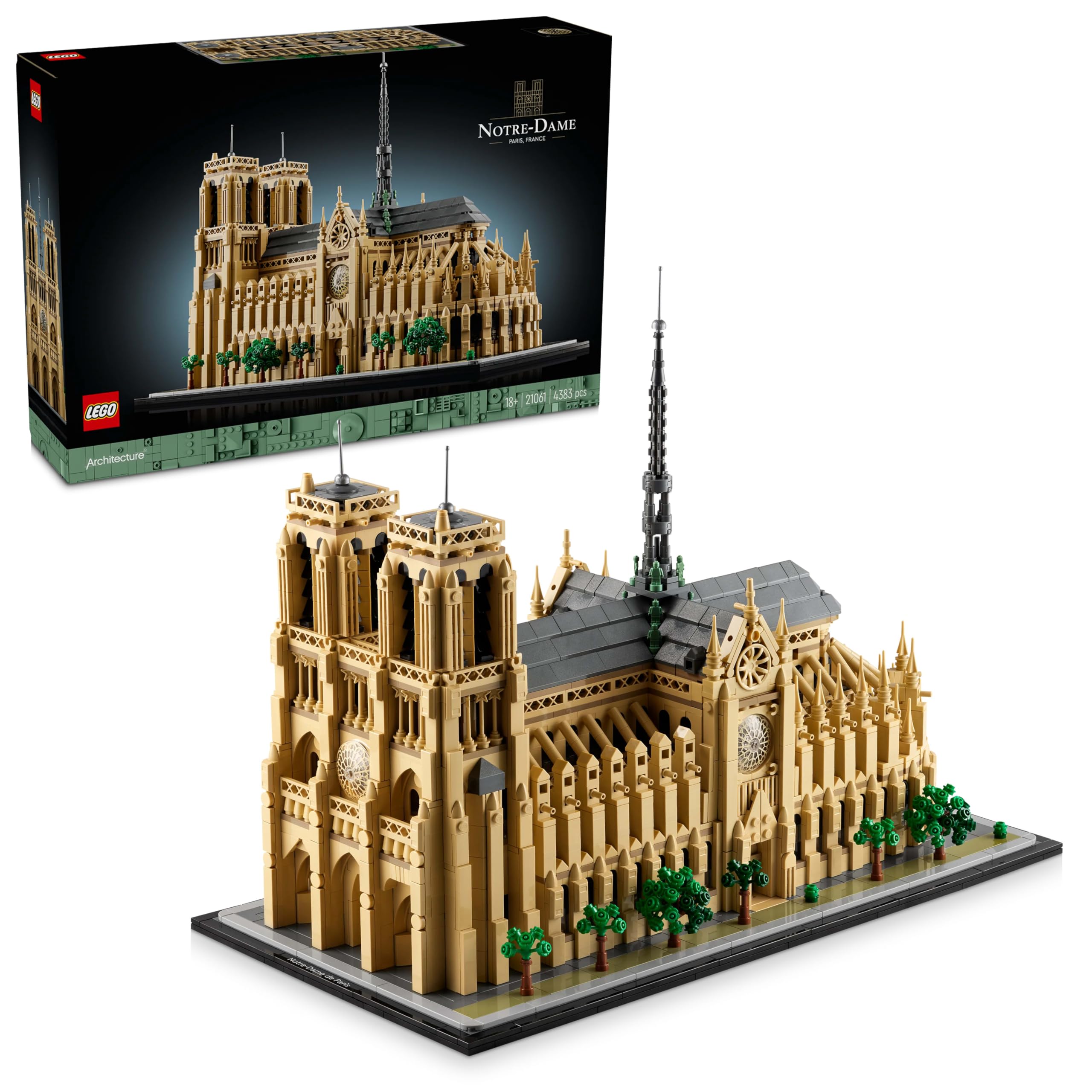 LEGO Architecture Notre-Dame de Paris Set 21061 - Building Blocks for Age 18+
