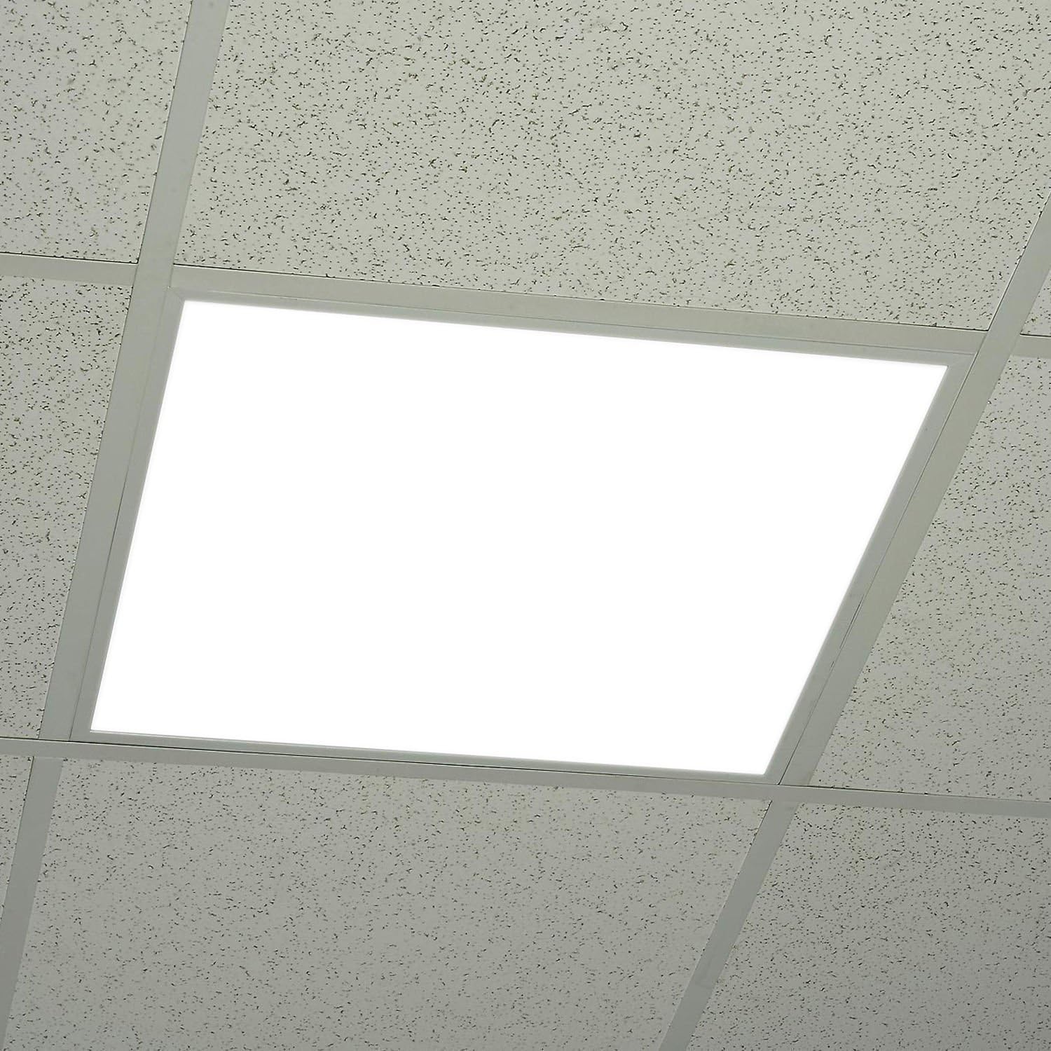 Design Line Dimmable LED Light Panel, 2' x 2', 45-Watt, 4000K, 5264 Lumens, Ultra Thin Glare-Free Super Bright White Light, 2-Pack