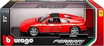 Bburago Ferrari 348 TS Targa Coupe Rot 1989-1995 1/18 Modell Auto