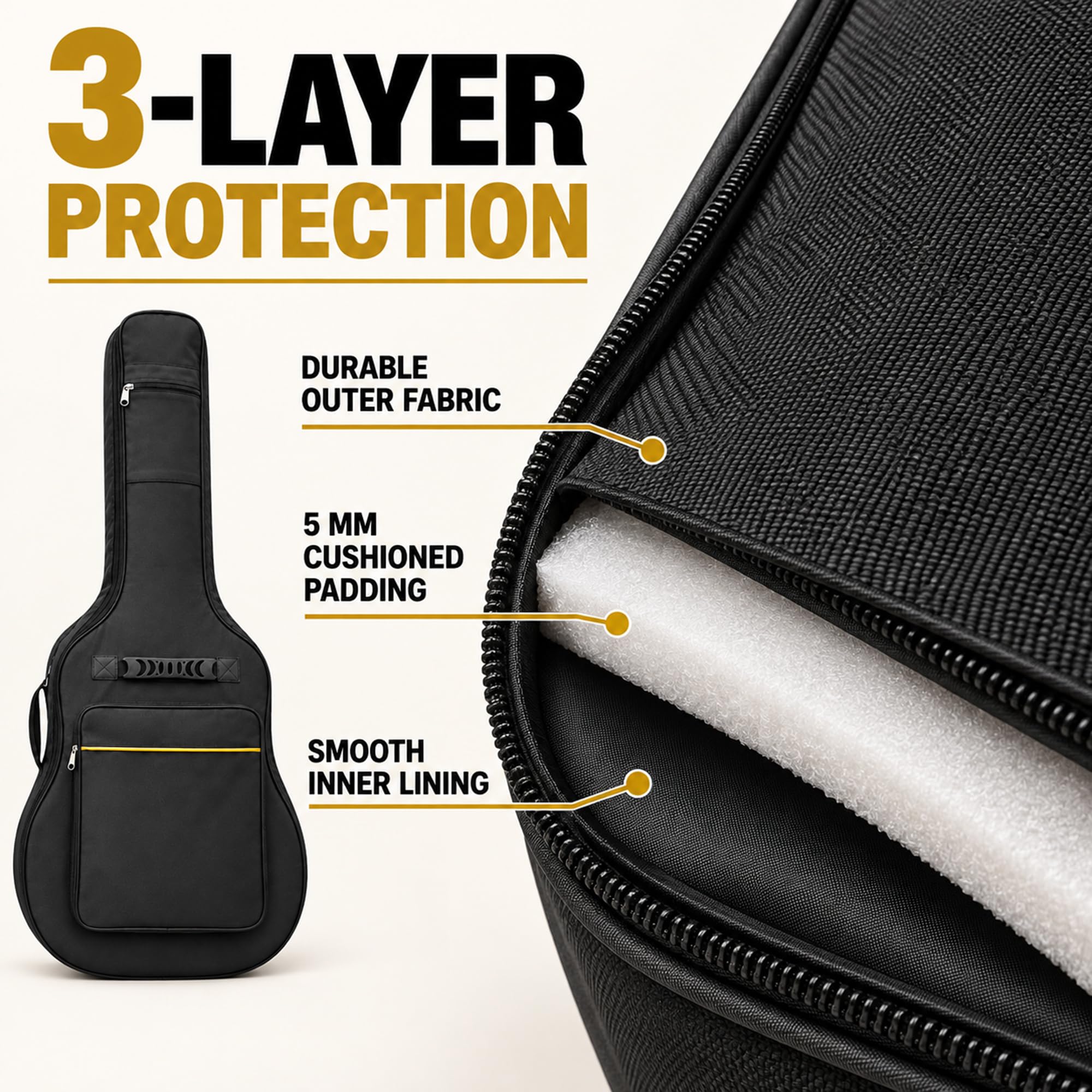 Funda Guitarra Acústica para Yamaha FGX730SC 2011–2016
