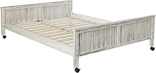 Donco Kids Clubhouse Full Low Caster Bed in Driftwood Finish