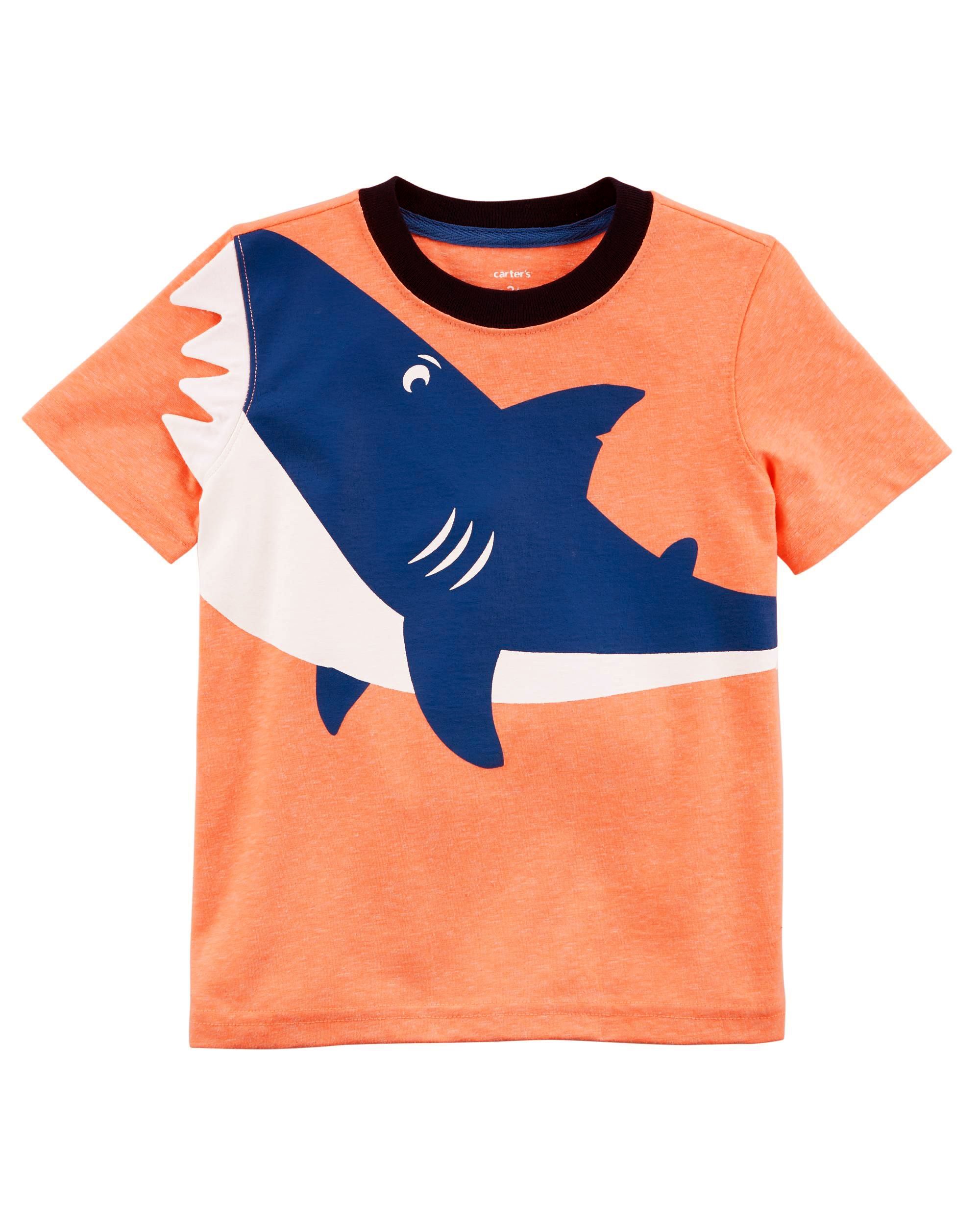 Carter's Baby Boys' Neon Shark Jersey Tee