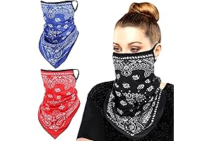MoKo Scarf Mask Bandana with Ear Loops: Stay Protected in Style