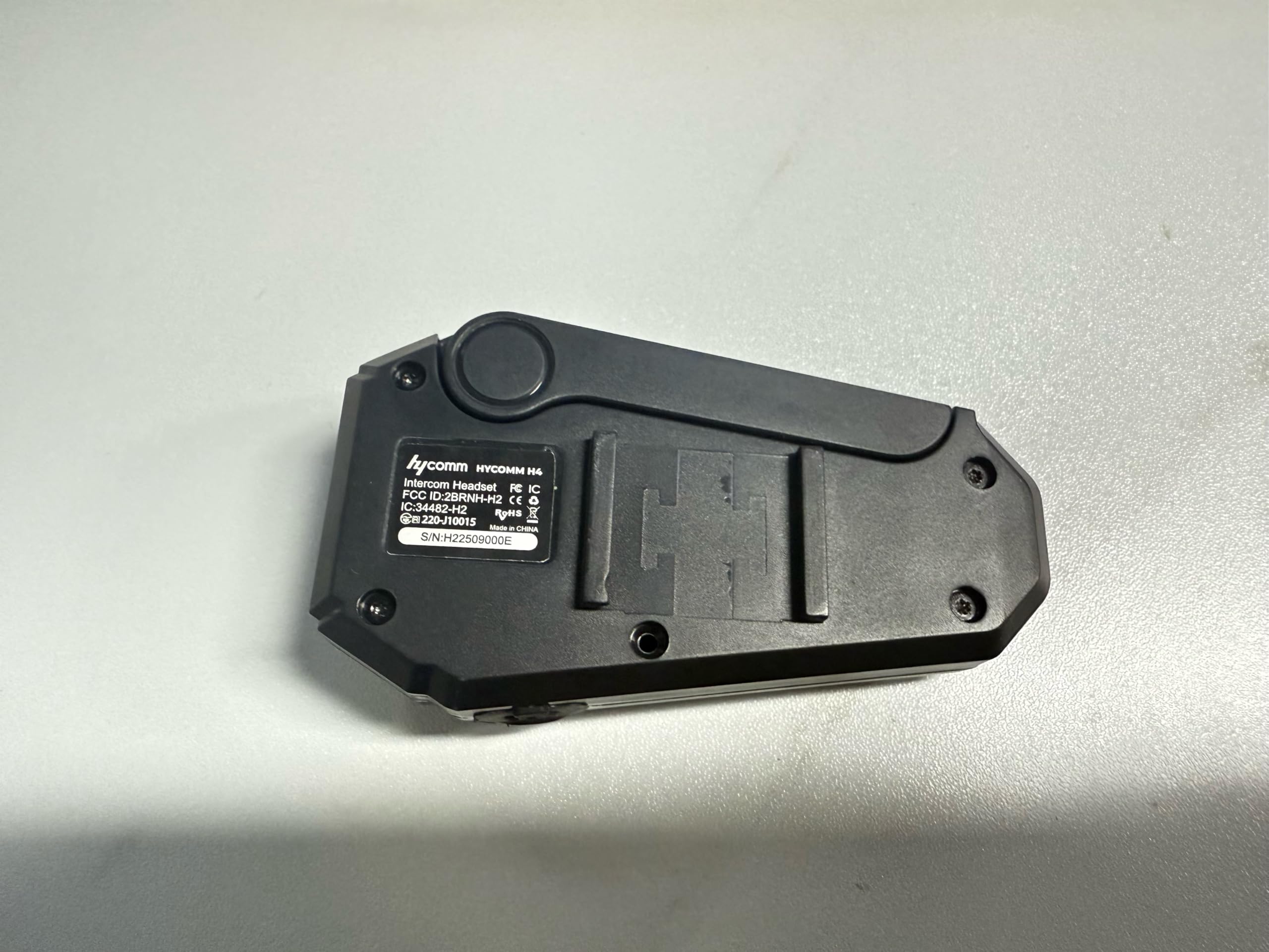 H2 Auriculares Bluetooth para Casco de Moto, Intercomunicador 2 Vías 1 Botón, 35h Batería, IP67 Impermeable, Cancelación de Ruido, Manos Libres con Asistente de Voz