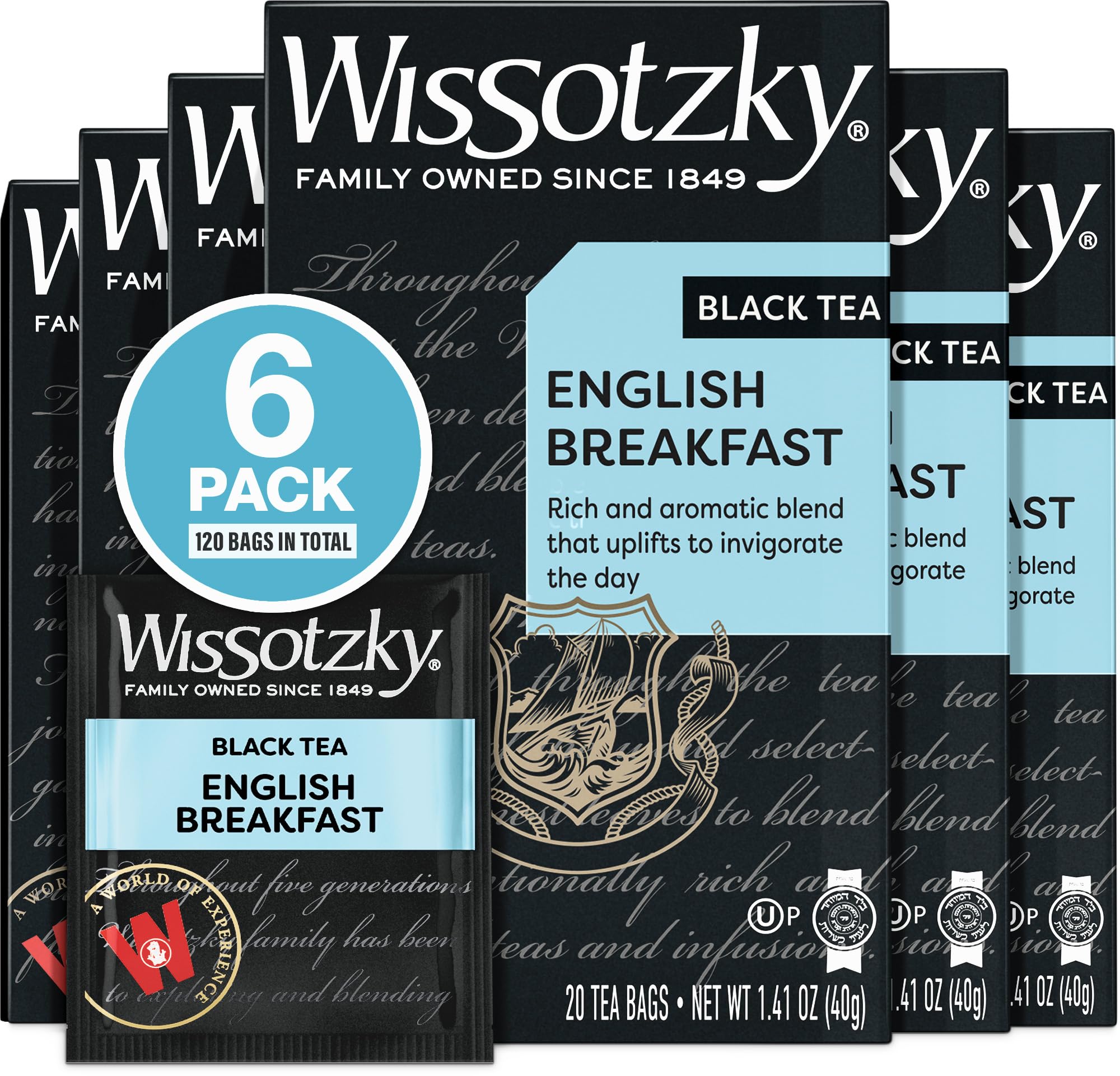 Amazon.com : Wissotzky English Breakfast Black Tea (6 Pack - 120