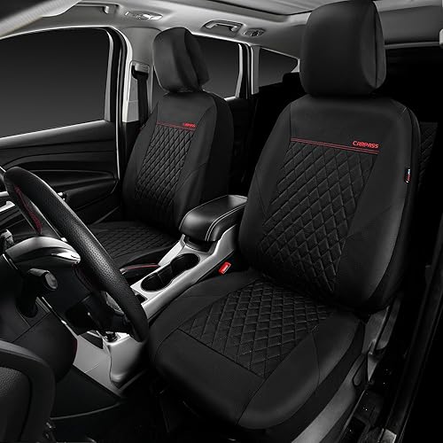 Miniatura 62 de CAR PASS Fundas de asiento de cuero morado, funda acolchada para asiento de automóvil con esponja compuesta de 0.197 in en el interior, compatible