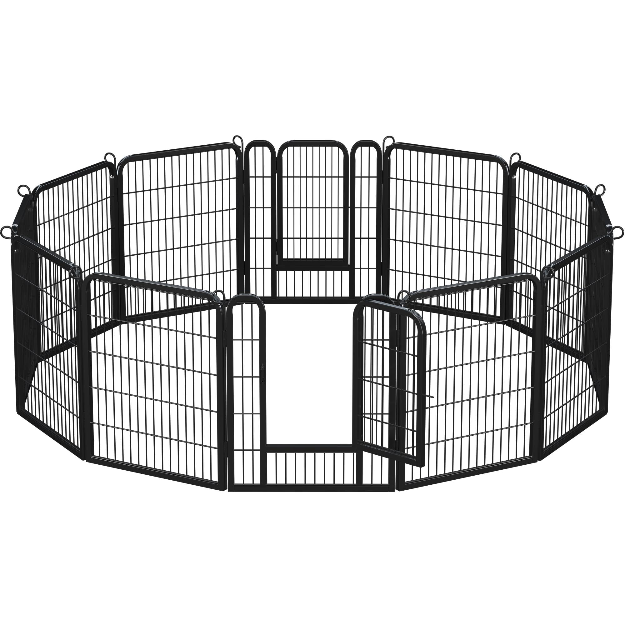 Yaheetech 12pcs Vallas para Perros Parque de Cachorros Corral Jaula de Mascota Animales 80cm