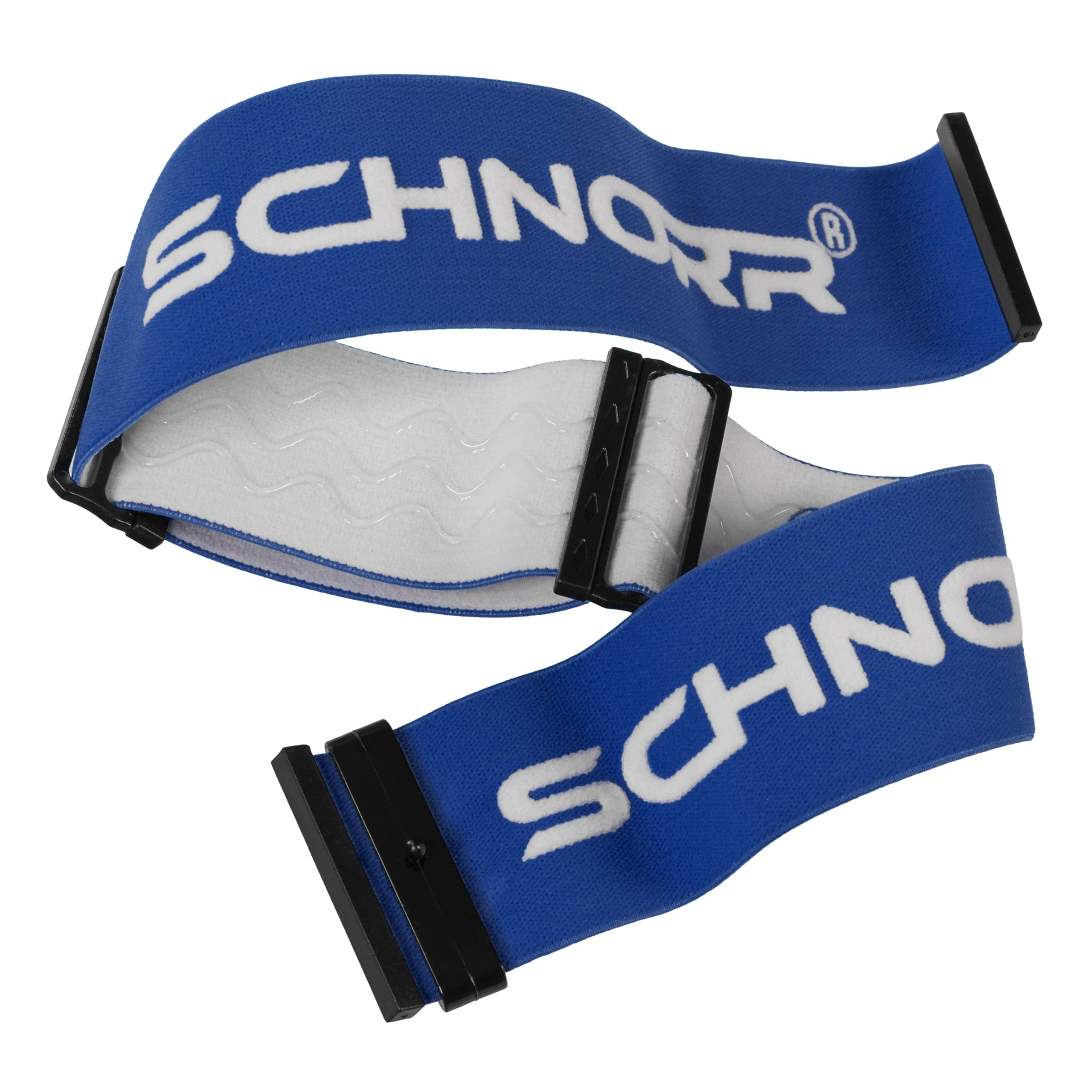 SCHNORR MX Pro Blau - Motocross Brille | Transparentes Glas (S0), Anti-Fog, Tear-Off/Roll-Off mit Wechselglass verspiegelt Orange