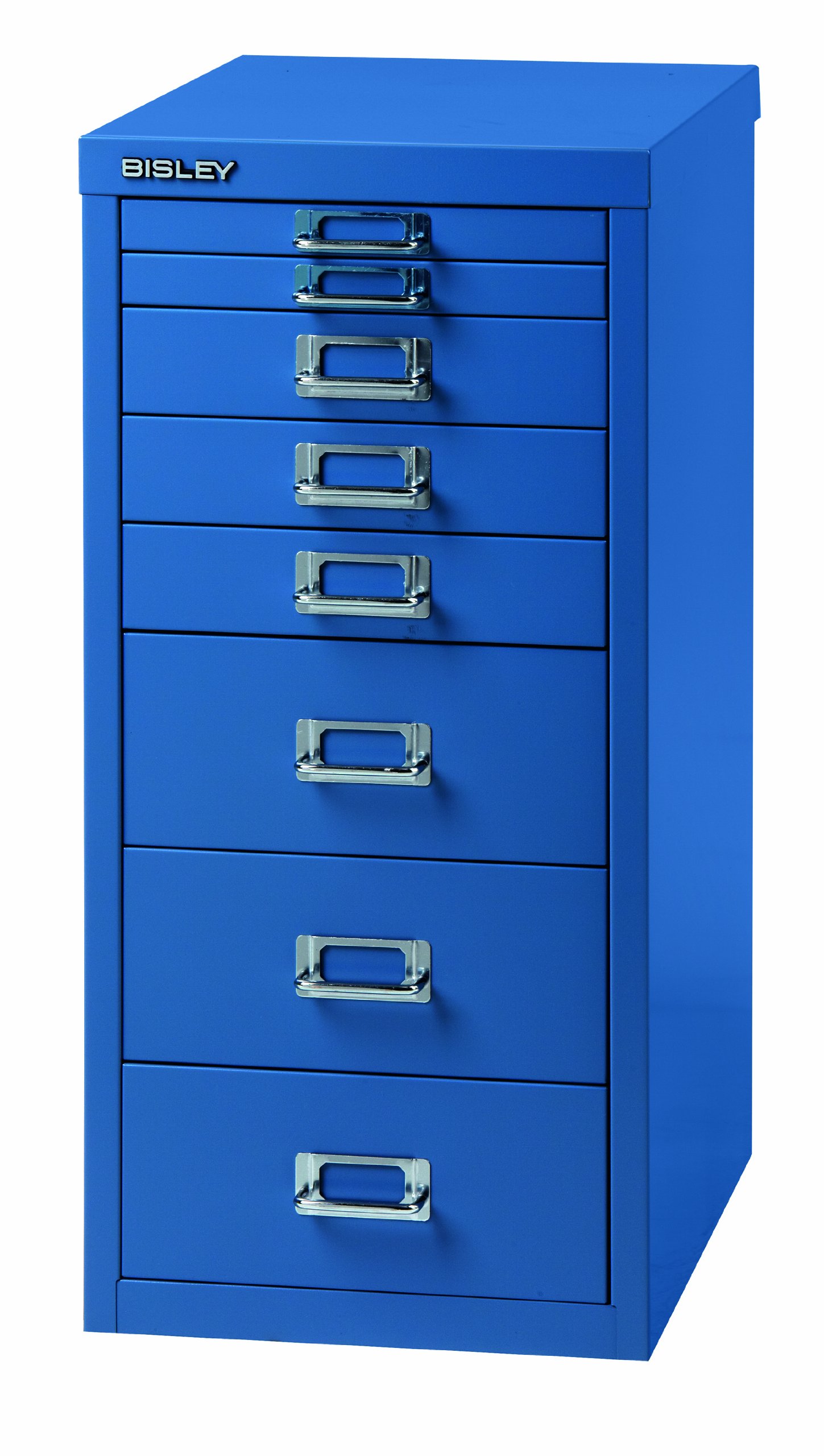 Mobile Archiviatore Bisley MultiDrawer 10 Cassetti - Blu Oxford, Metallo, 38x27.9x59cm