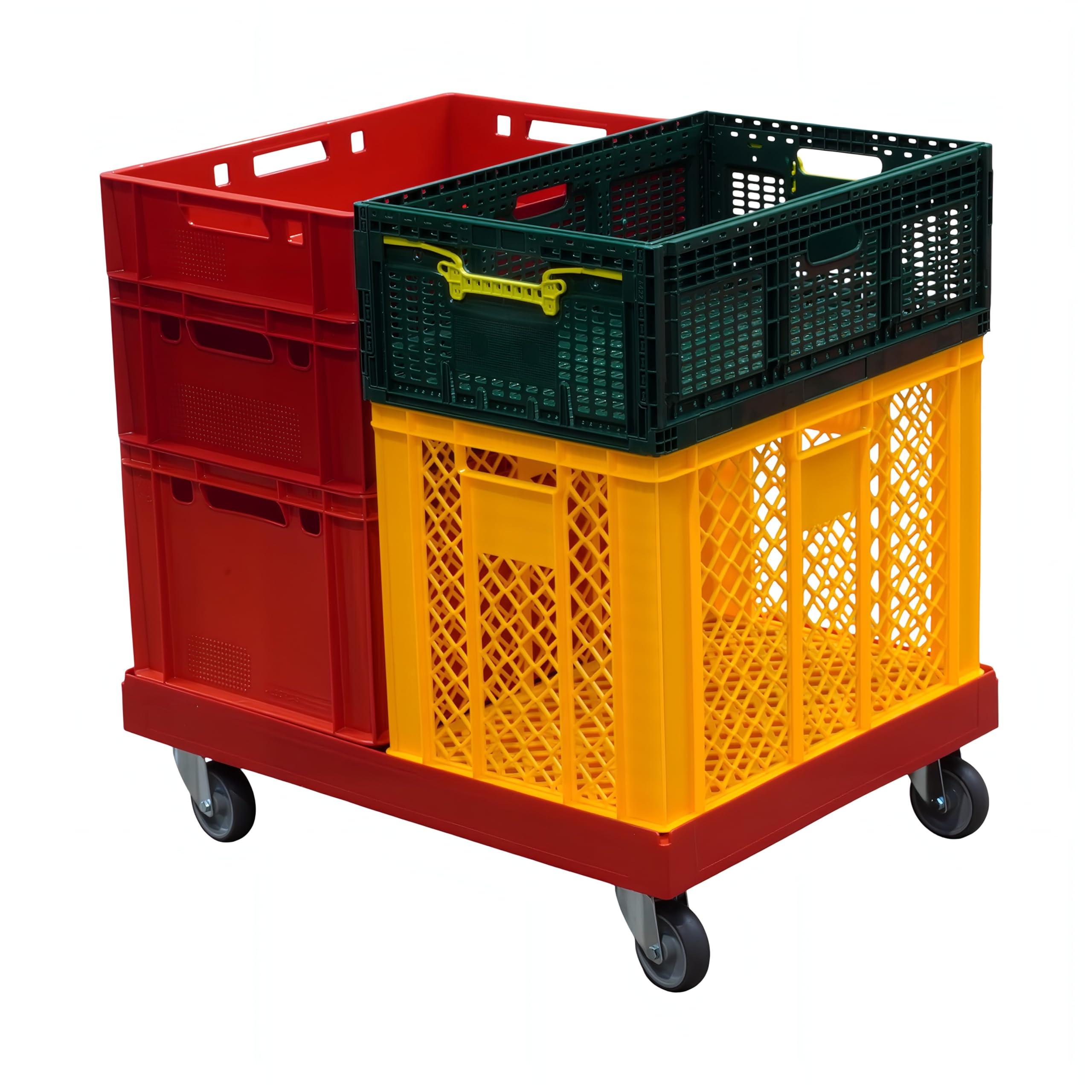 Transportroller für Kisten 80 x 60 cm - 400 kg Traglast
