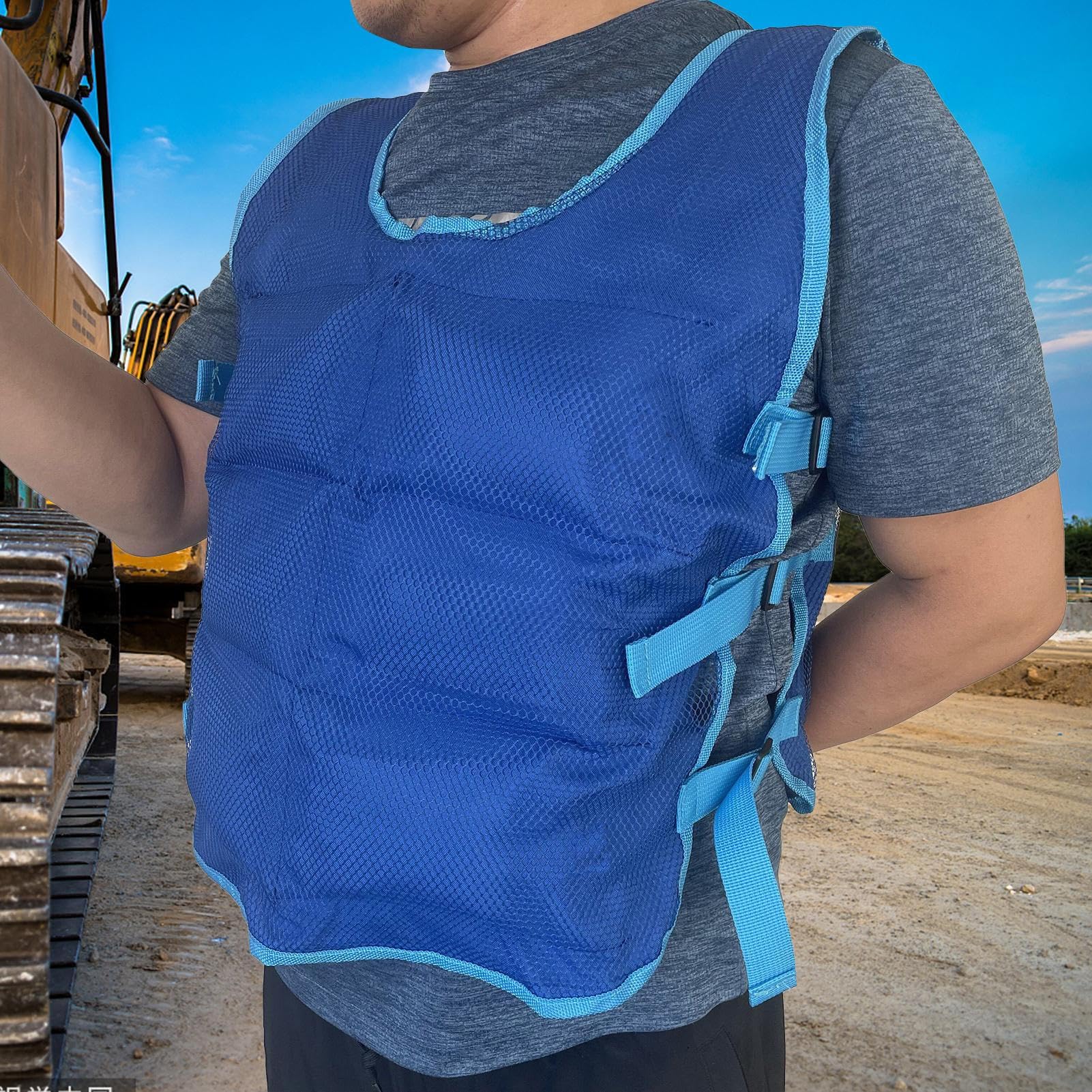 Gilet refrigerante per uomo e donna, gilet freddo leggero, assorbe il sudore, gilet rinfrescante per adulti, gilet rinfrescante per esterni, escursionismo, equitazione, pesca, riutilizzabile