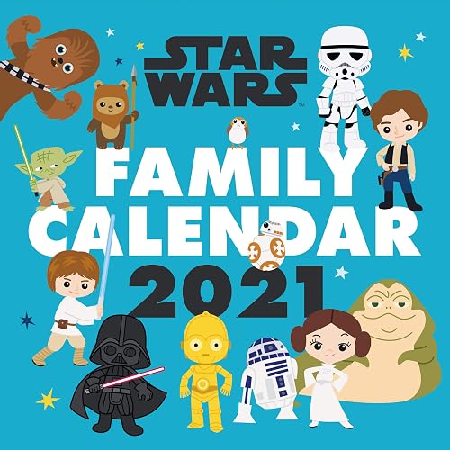Official Star Wars 2021 Calendar - Family Organiser Wall Format Calendar
