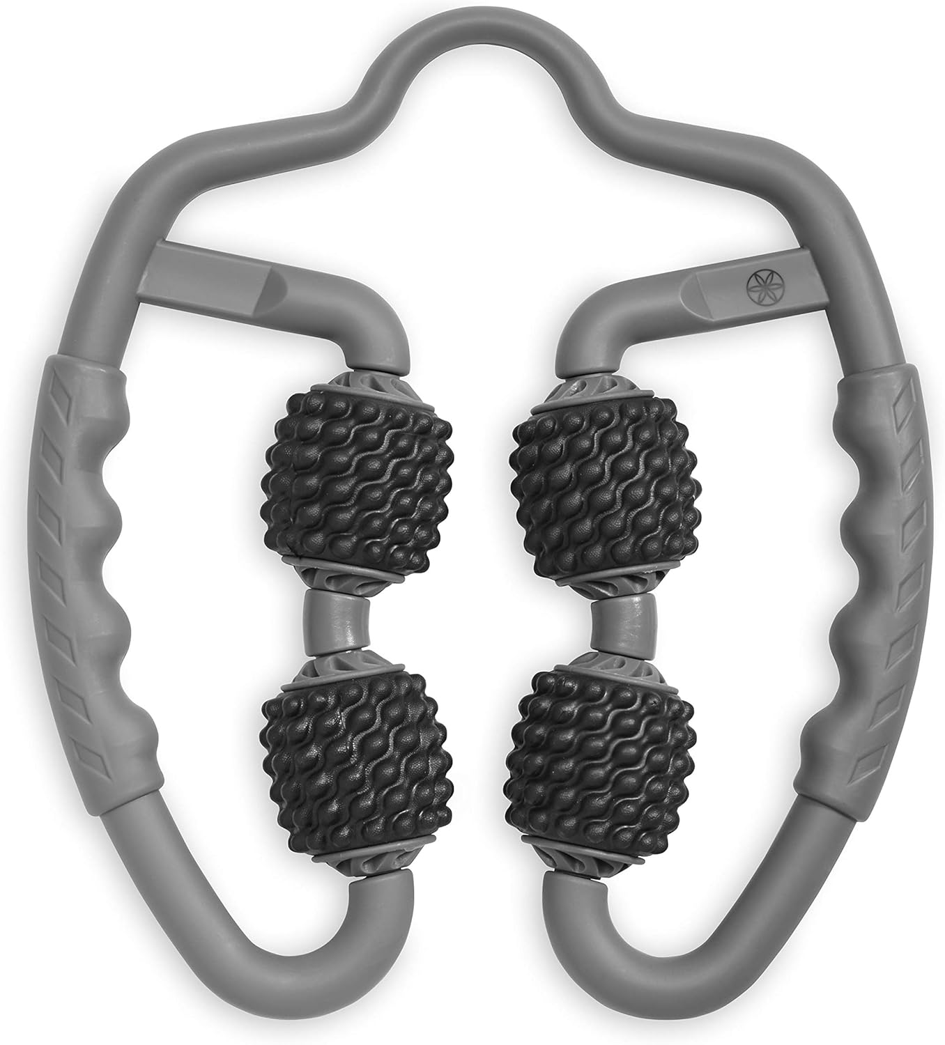 Gaiam Restore Leg Massager - Dual Sided Hand Held Muscle Massage Roller with 4 Textured Massage Balls & Firm Grip Handles | Deep Tissue Pain Relief for Sore Muscles to Aid Recovery Time