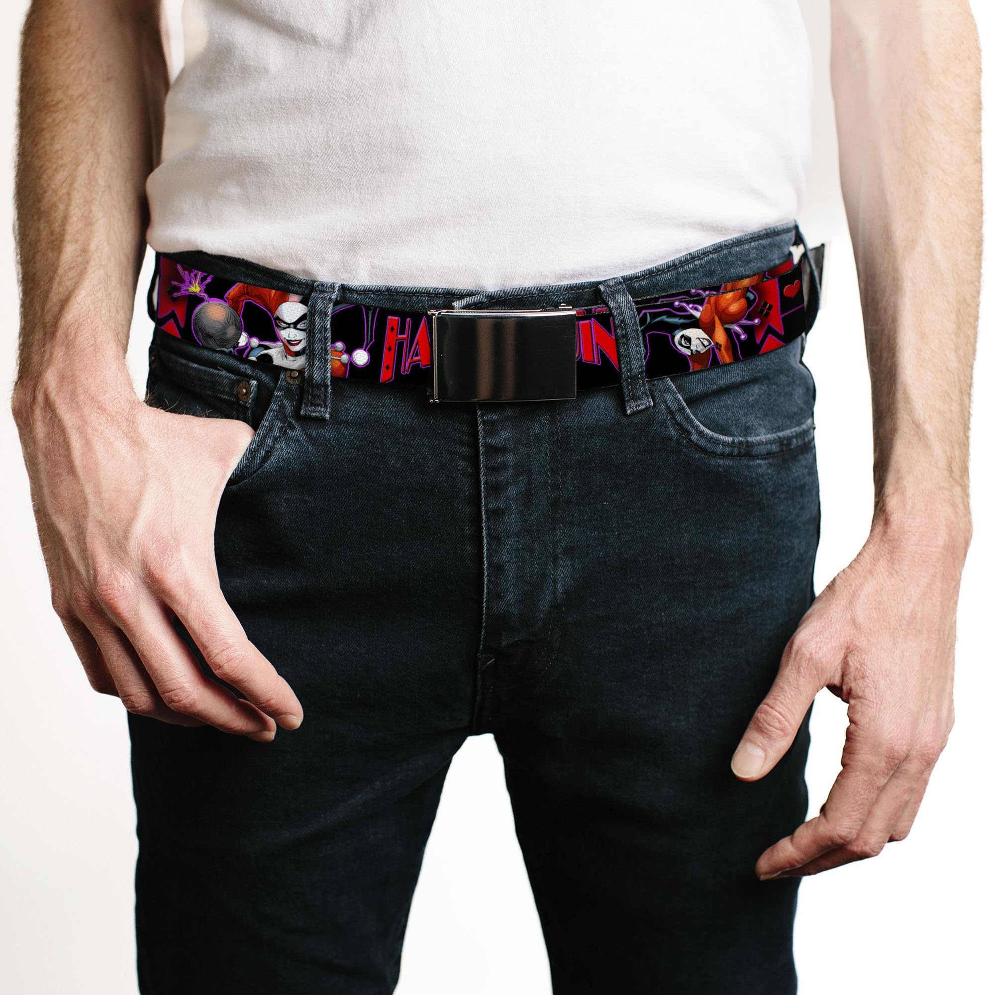 Buckle-Down Webgürtel Harley Quinn 3,8 cm