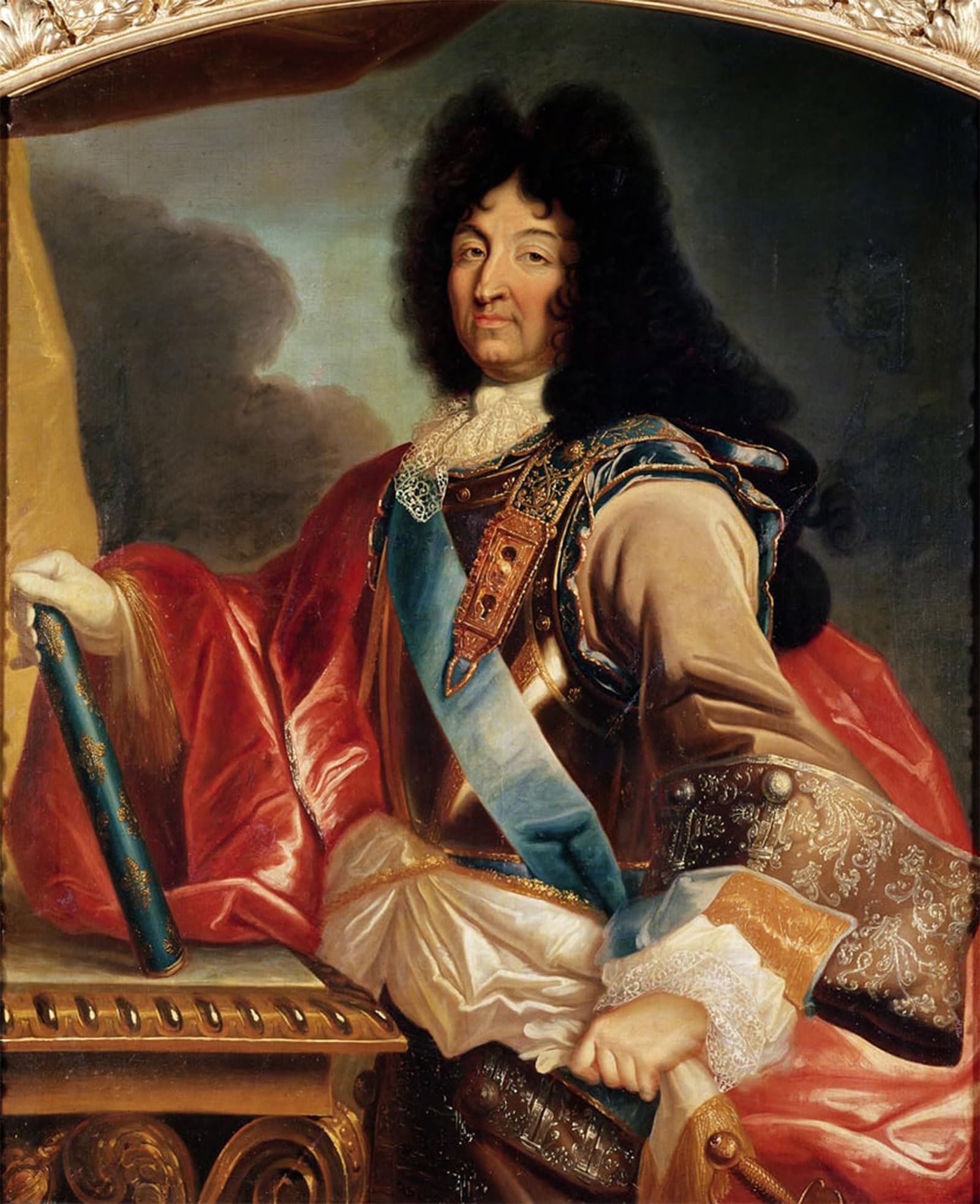 SERENDIPITP Abstract Painting Mural Print Picture Wall Decor Painting Portrait of Louis Xiv by Pierre Mignard Vintage Wall Artwork for Home Decor 60x90cm